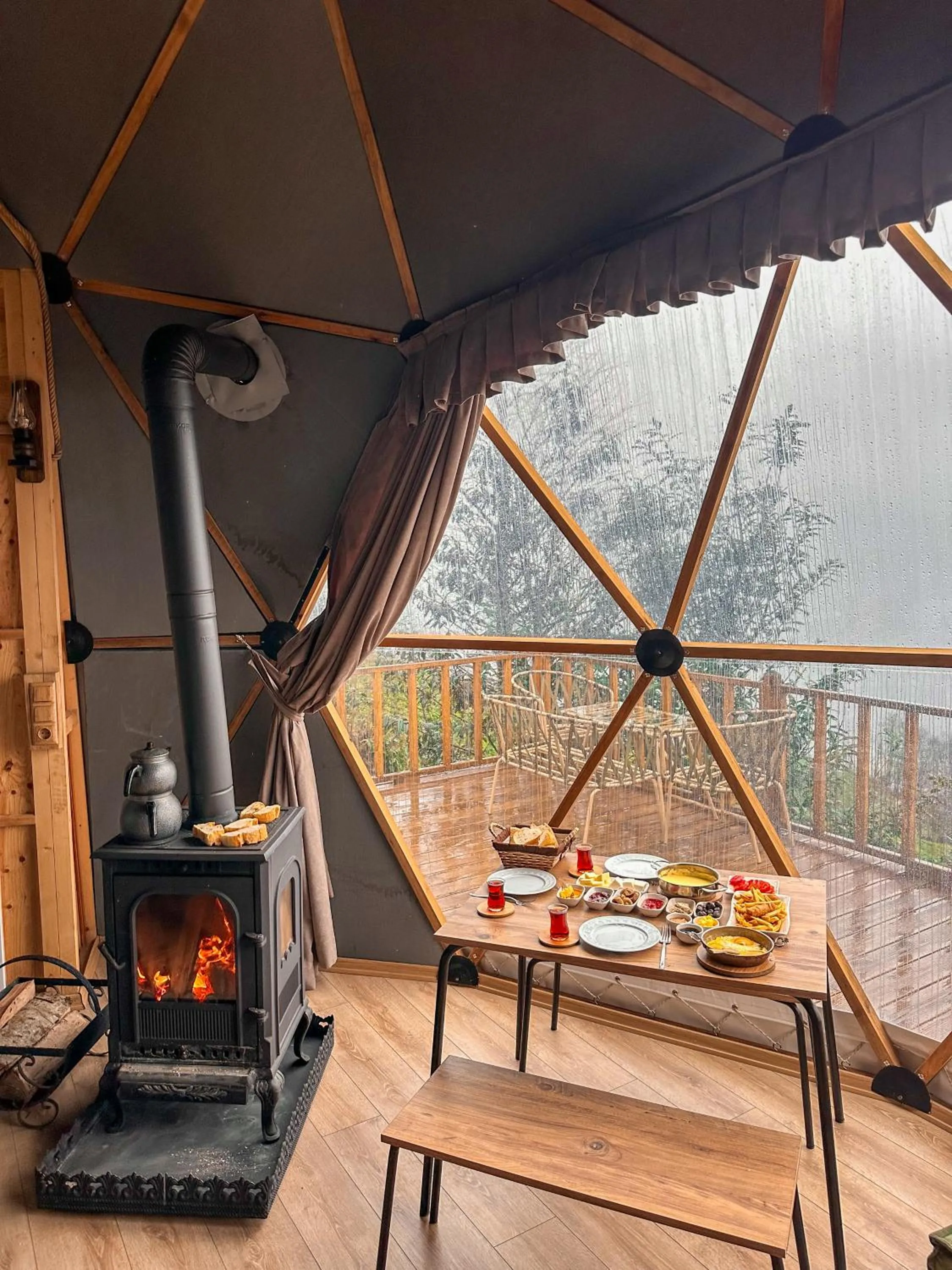Patio in Bogina Dome & Suite - Çamlıhemşin