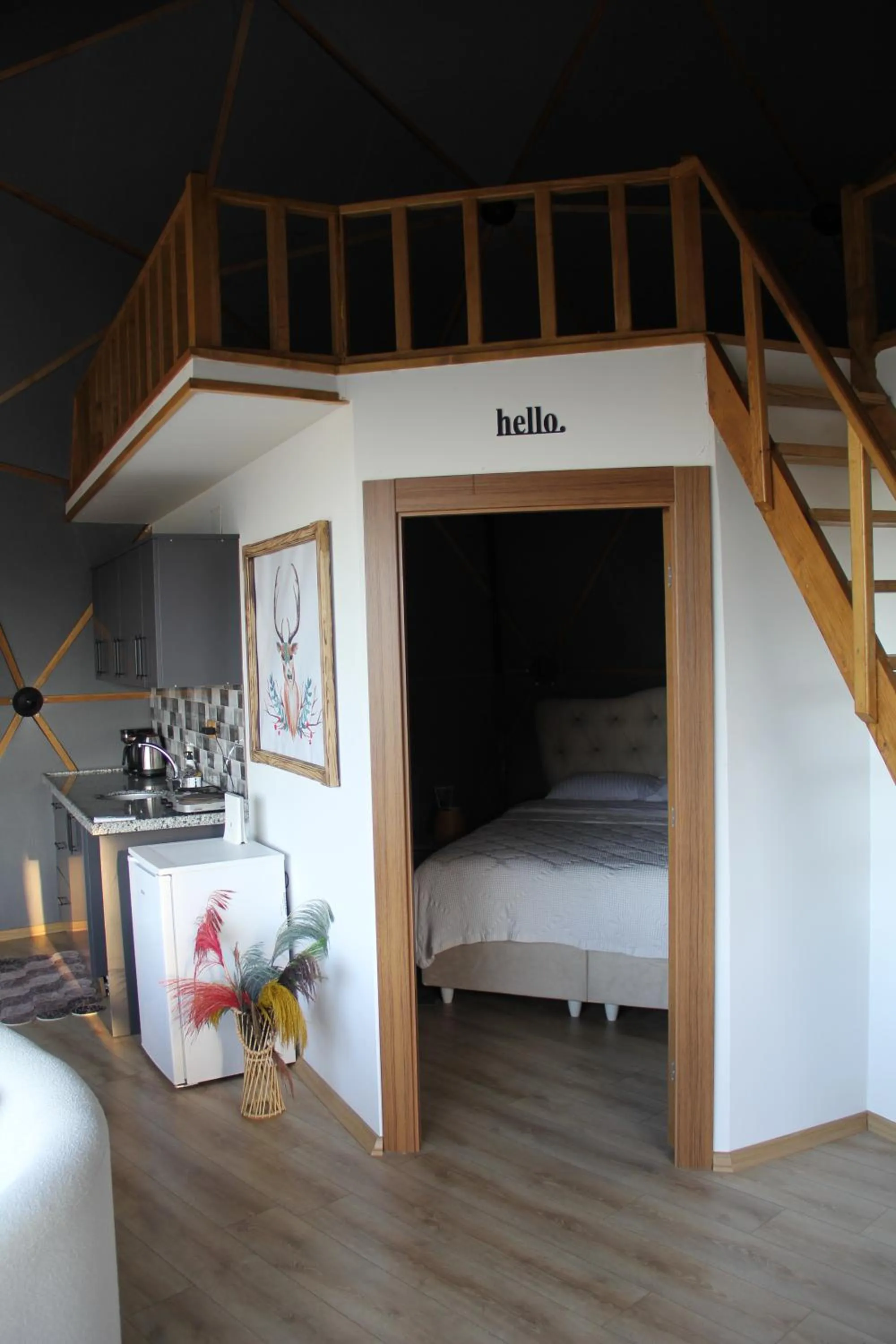 Seating area, Bed in Bogina Dome & Suite - Çamlıhemşin