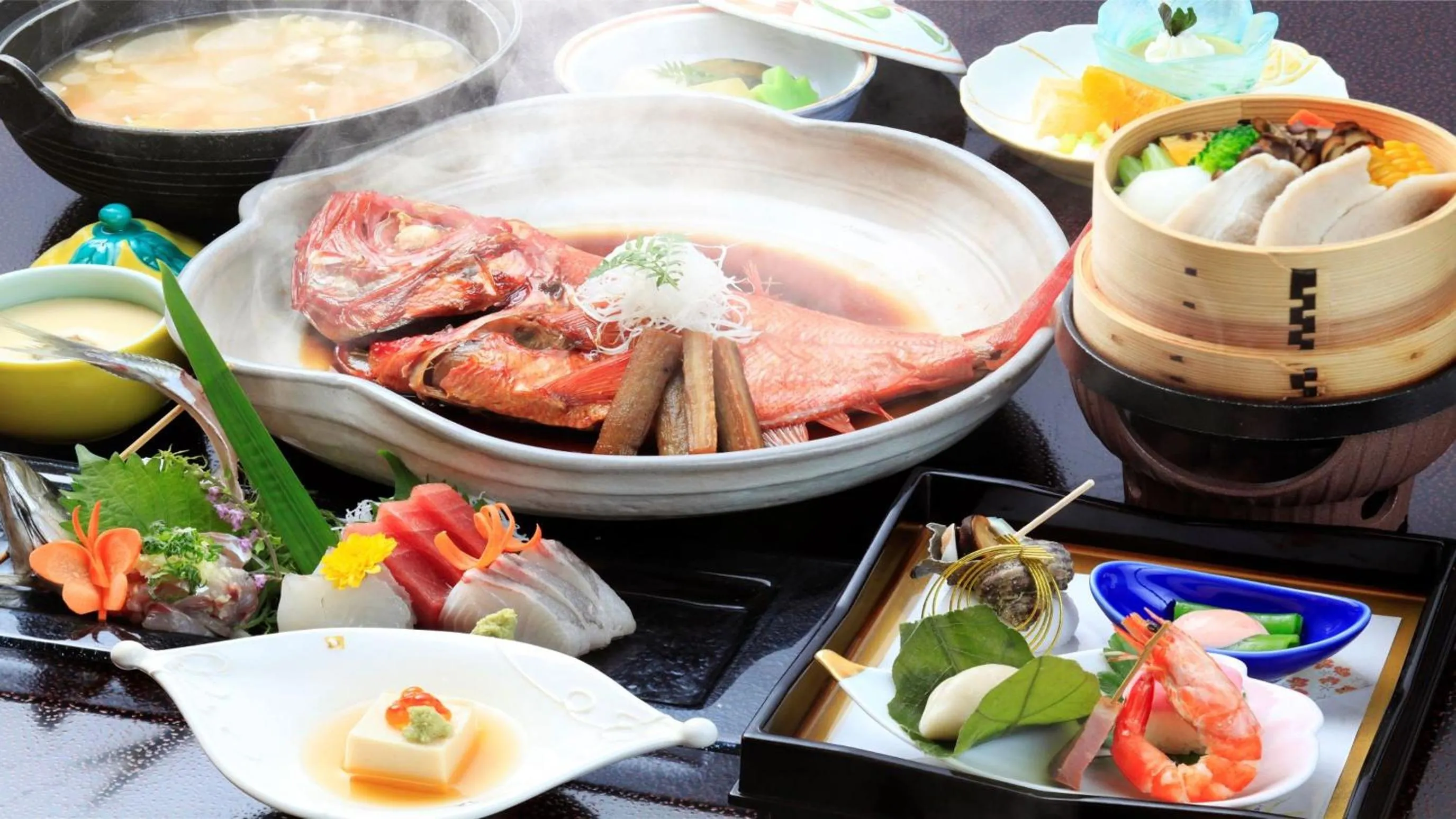 Food in Yuyado Mikannoki