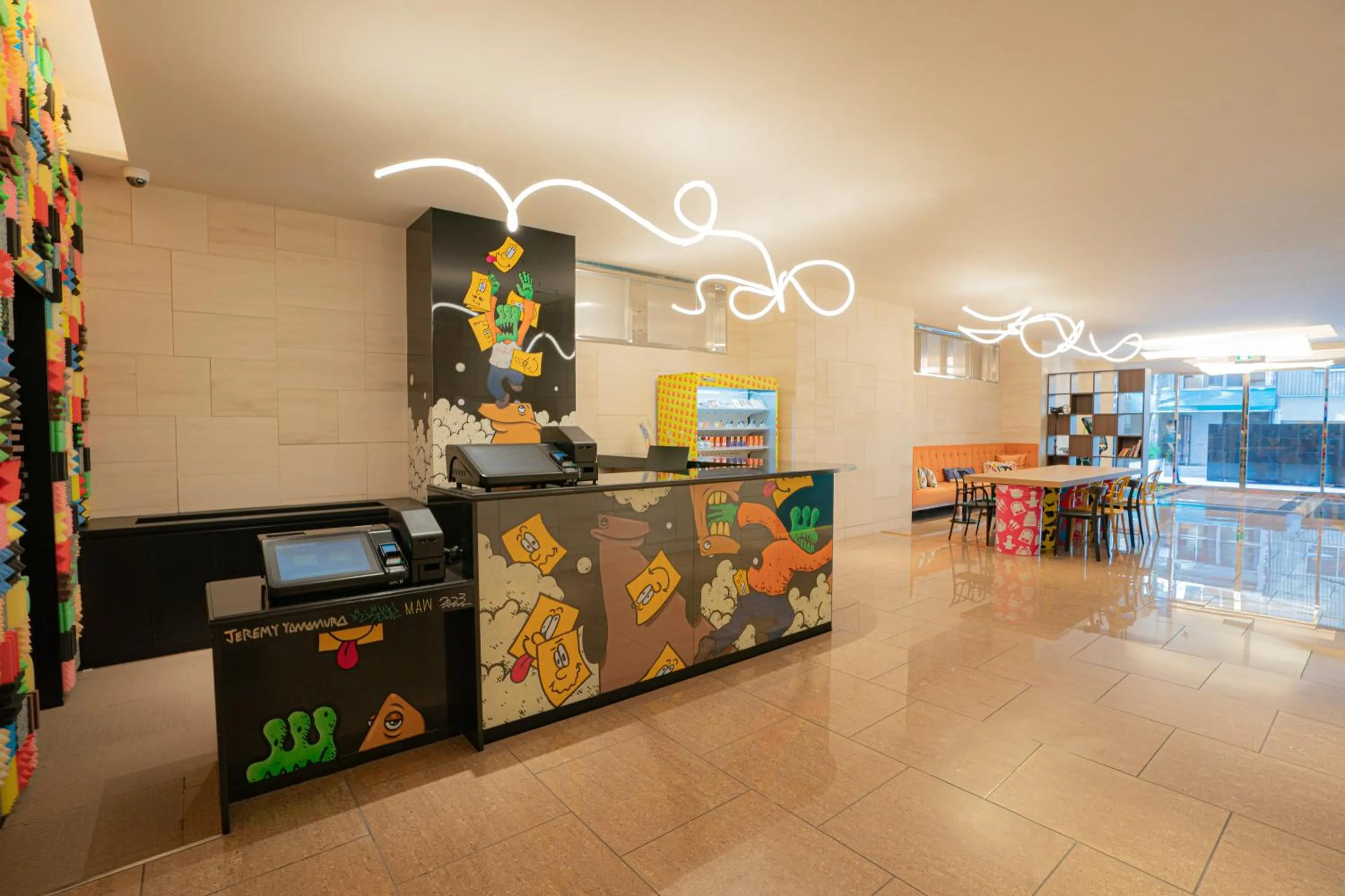 Lobby or reception in Lub d Osaka Honmachi - Near Dotonbori & Next to Hommachi Station