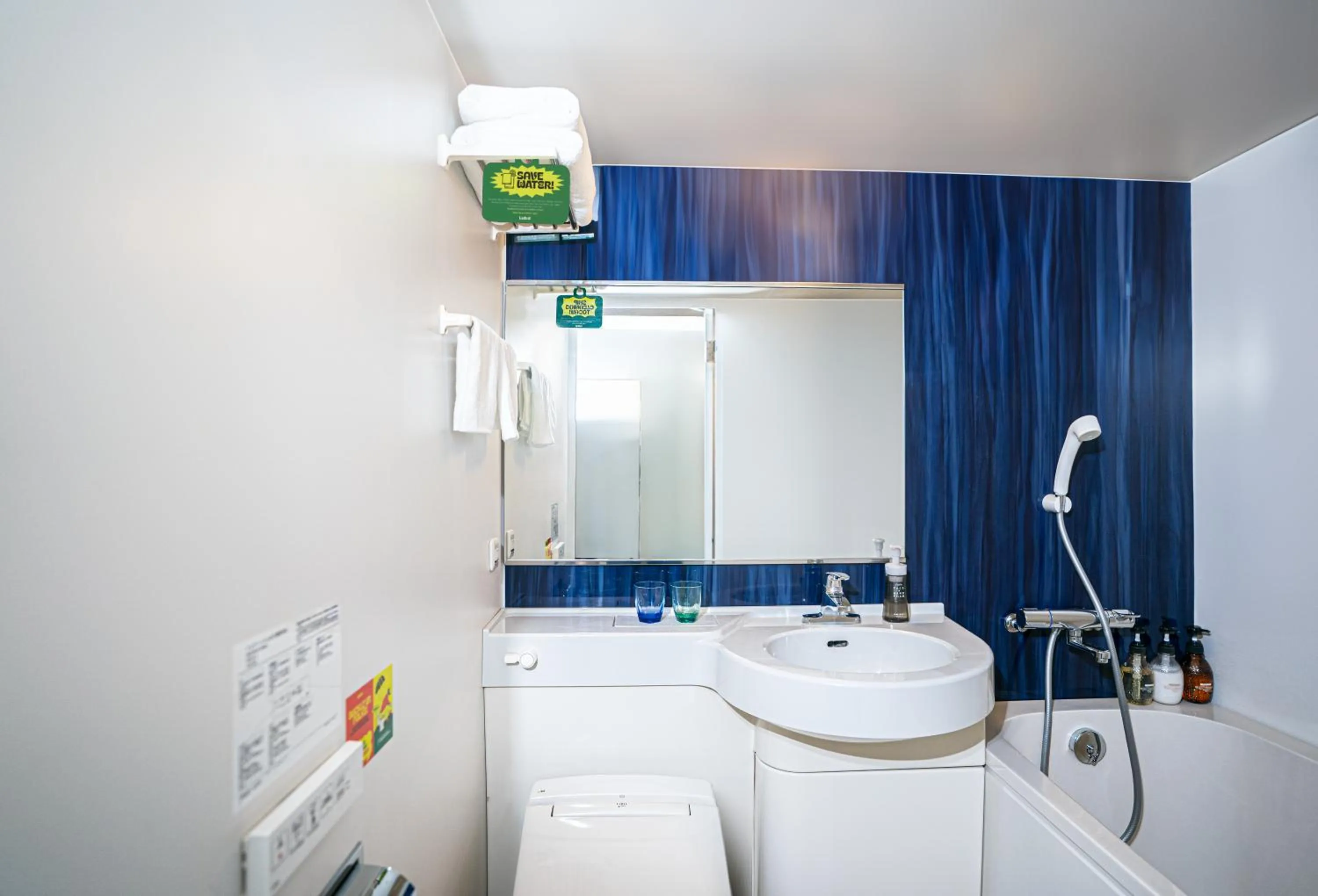 Bathroom in Lub d Osaka Honmachi - Near Dotonbori & Next to Hommachi Station