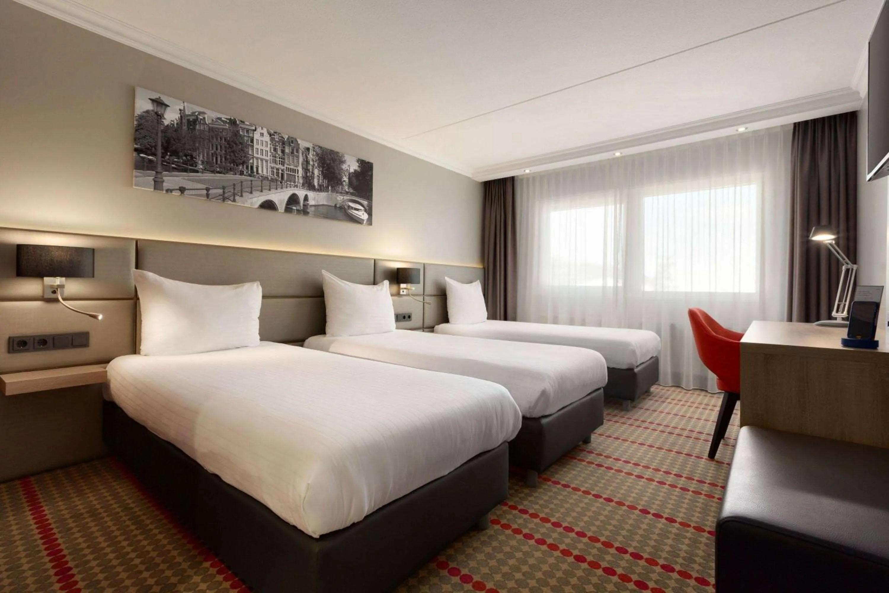 Photo of the whole room, Bed in Ramada by Wyndham Amsterdam Airport Schiphol