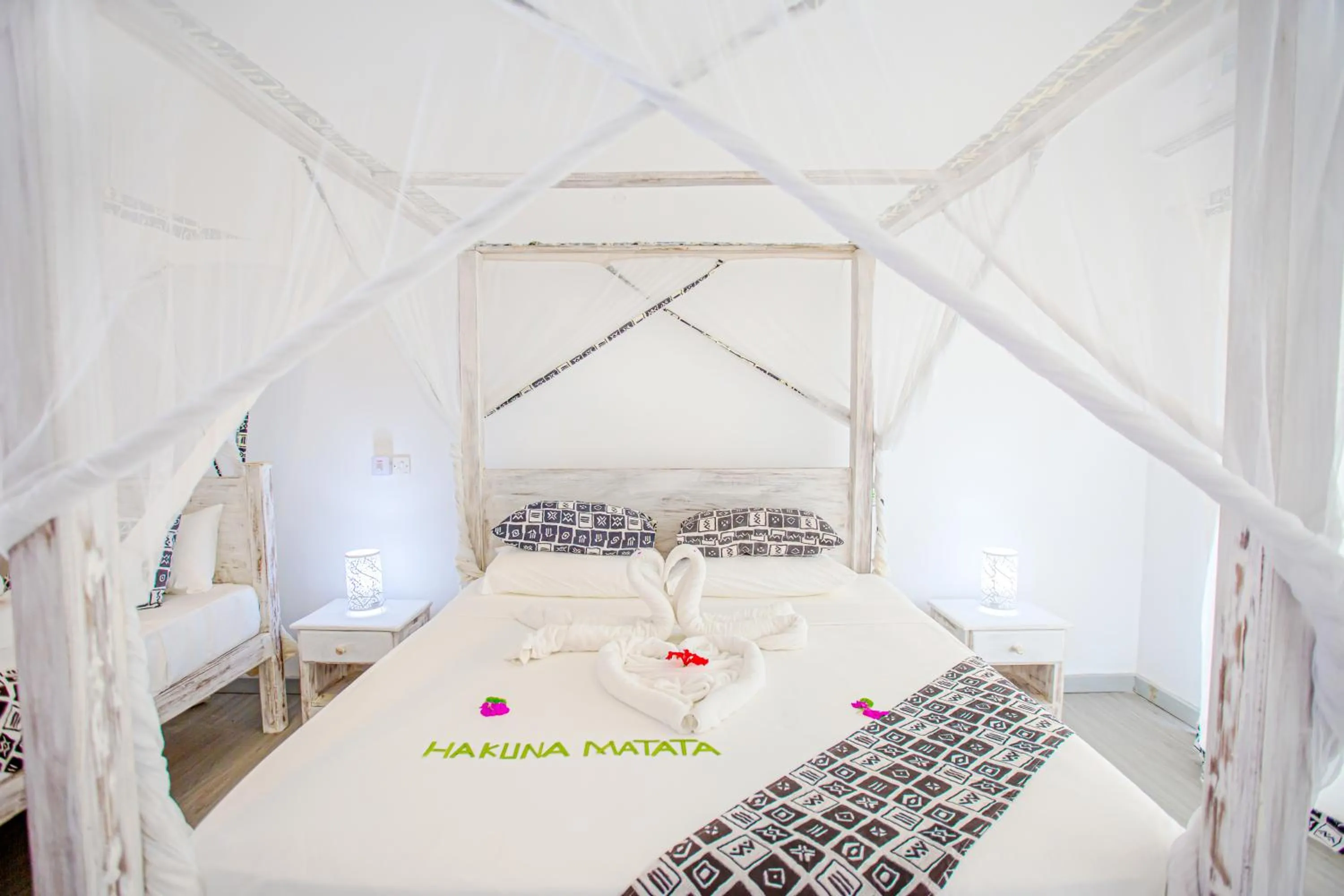 Bed in AHG Lion Beach Resort