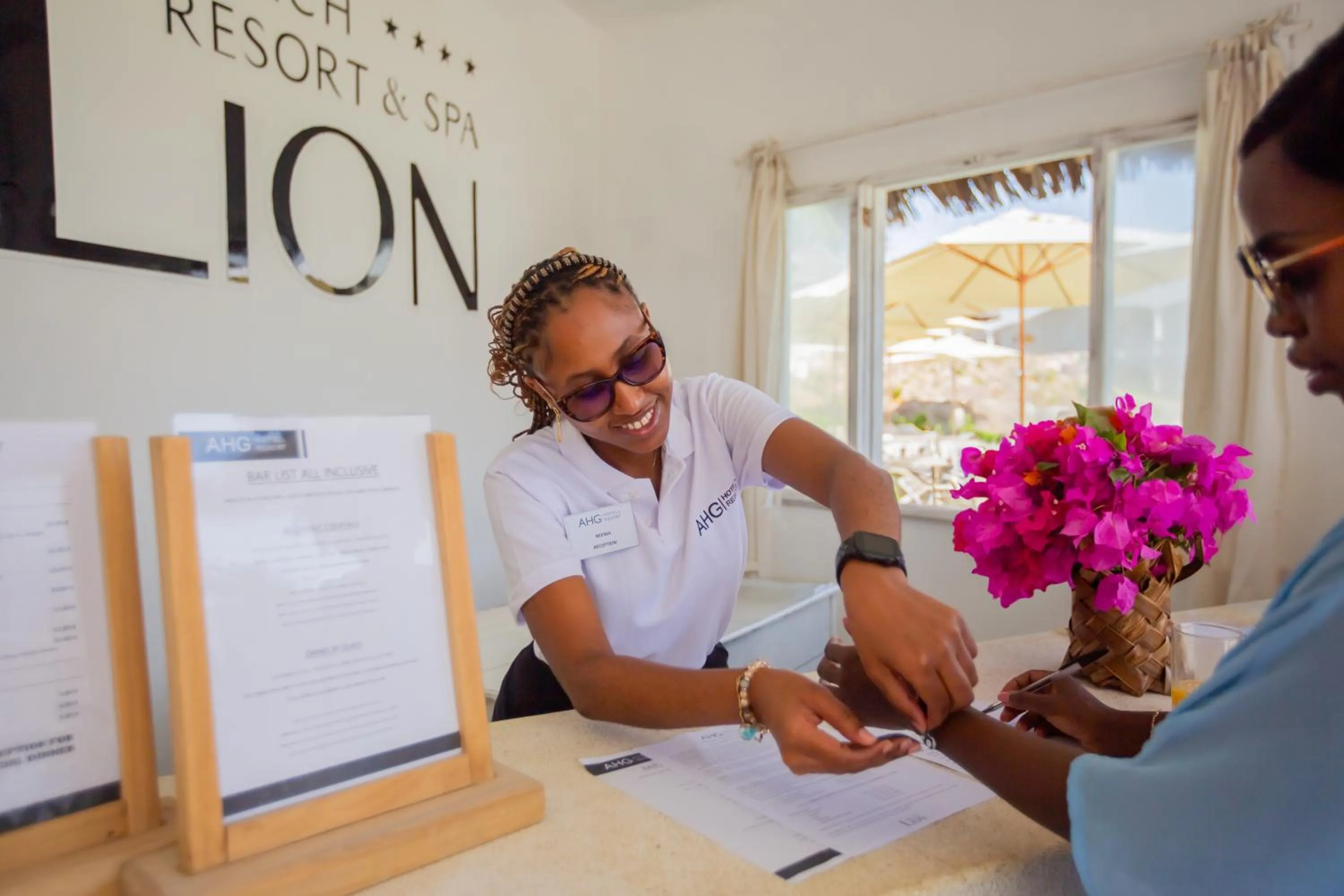 Lobby or reception in AHG Lion Beach Resort