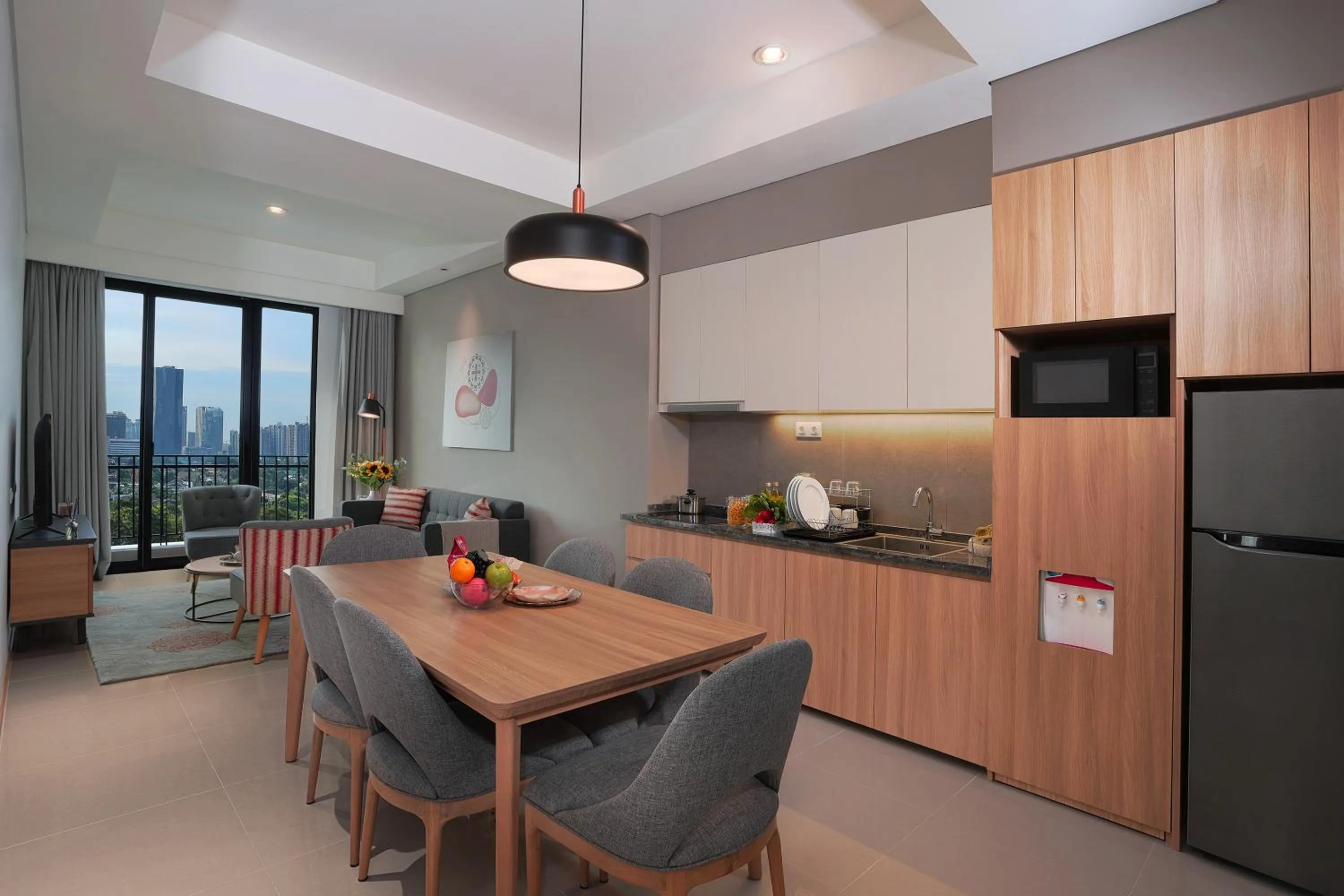Kitchen or kitchenette in Citadines Gatot Subroto Jakarta