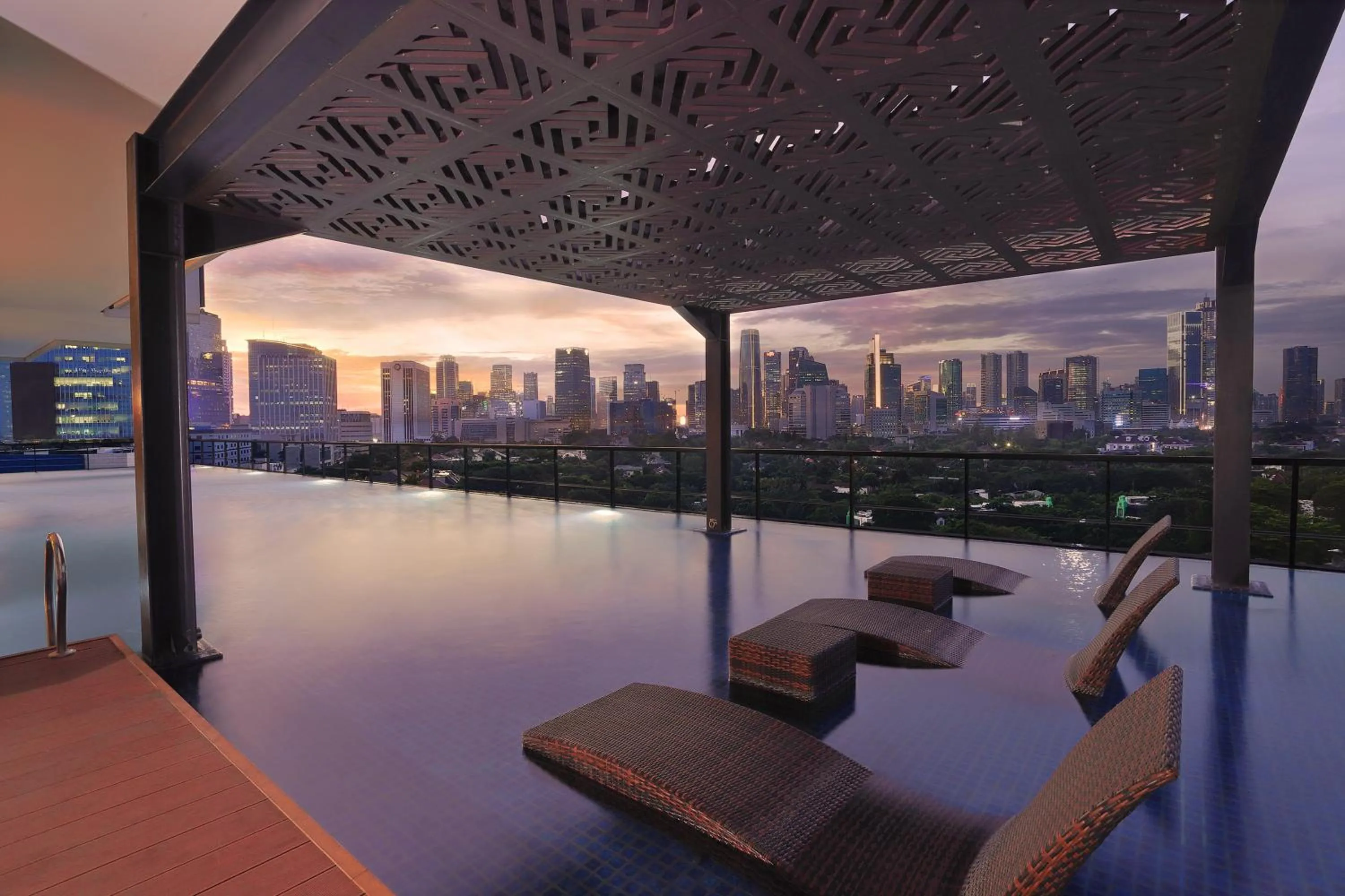 Swimming pool in Citadines Gatot Subroto Jakarta