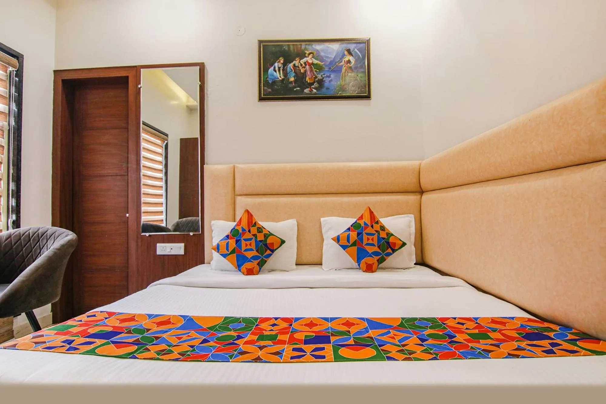 Bed in FabHotel Golden City