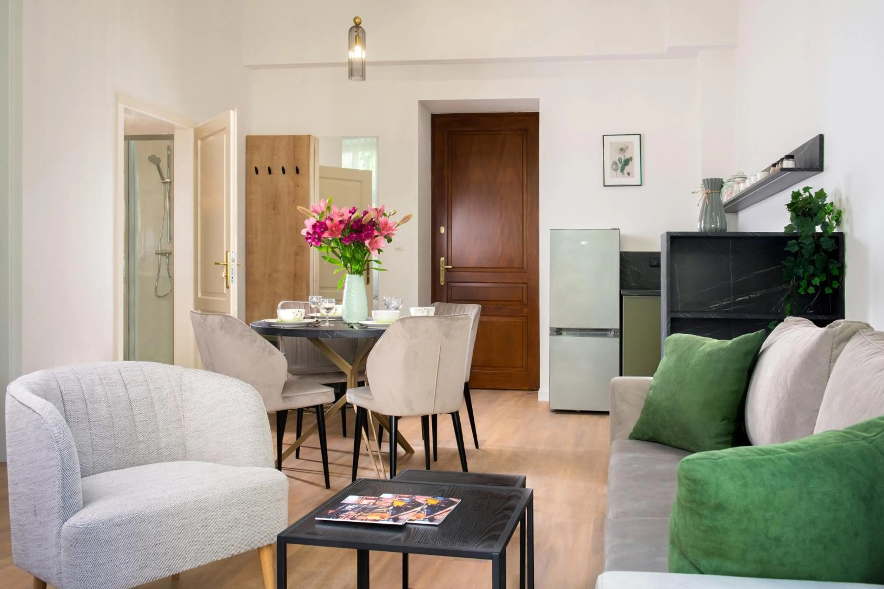 Kitchen or kitchenette in Rajska Residence