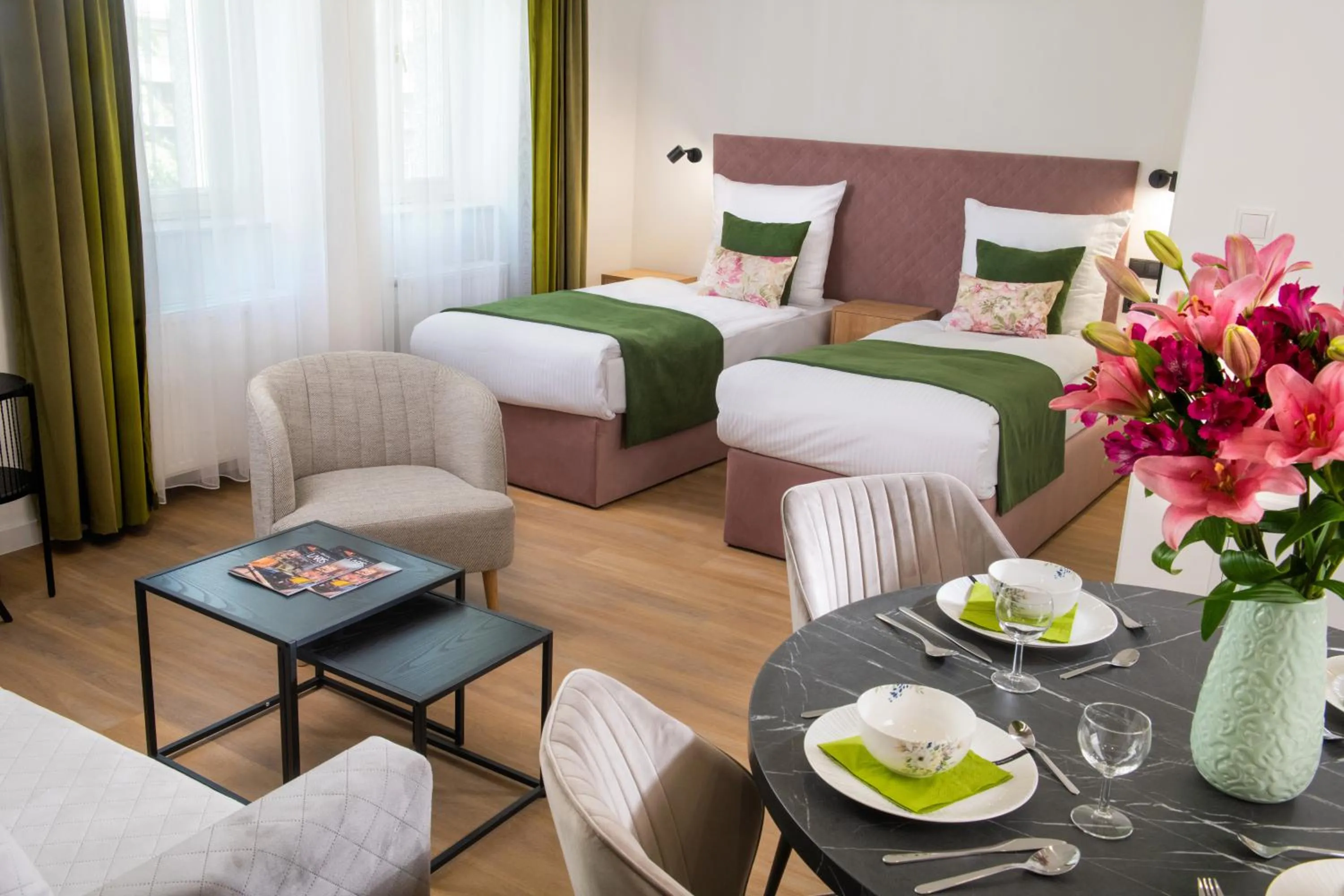 Bed in Rajska Residence