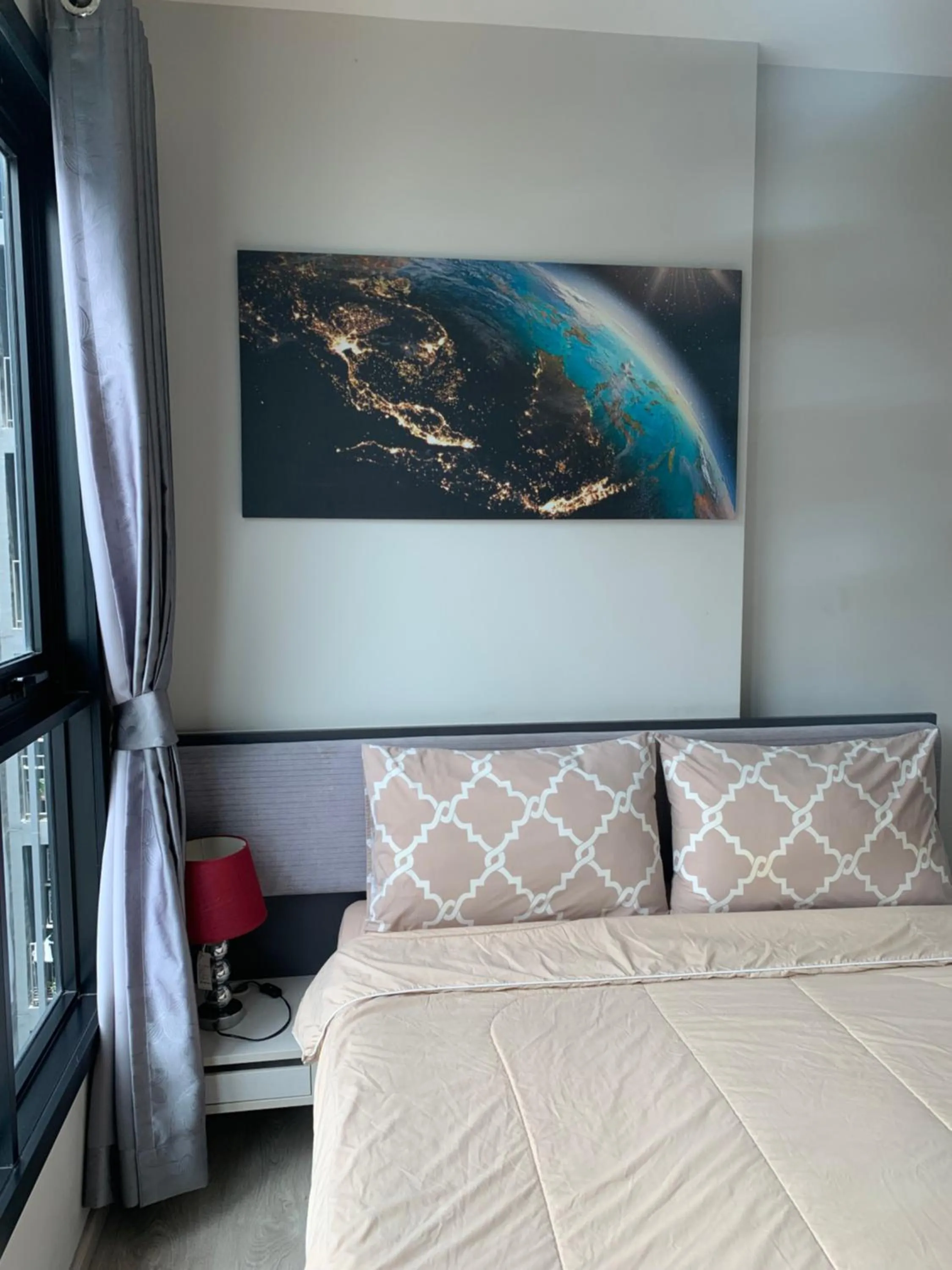 Bedroom, Bed in Base Condos