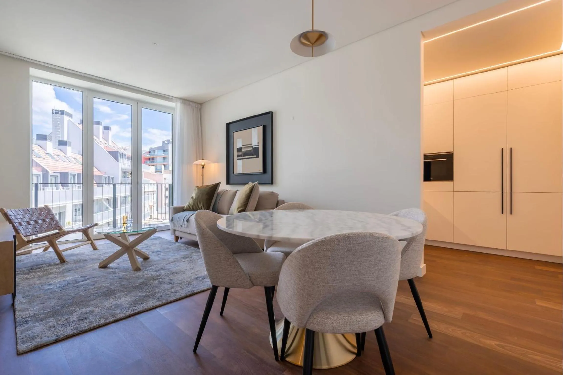 Living room in Radiant Apartment in City Center by LovelyStay