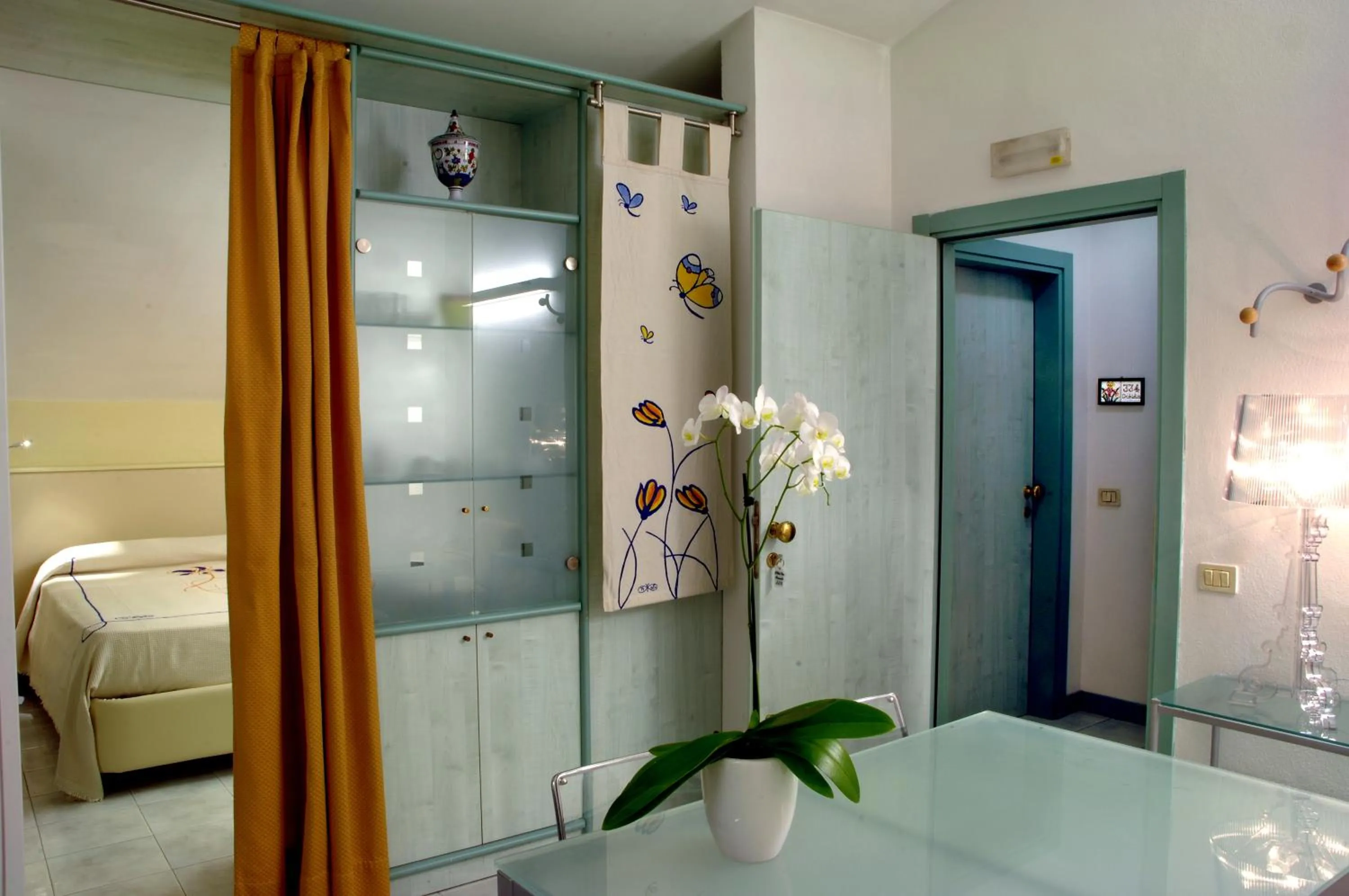 Bed in Hotel Eros Residence