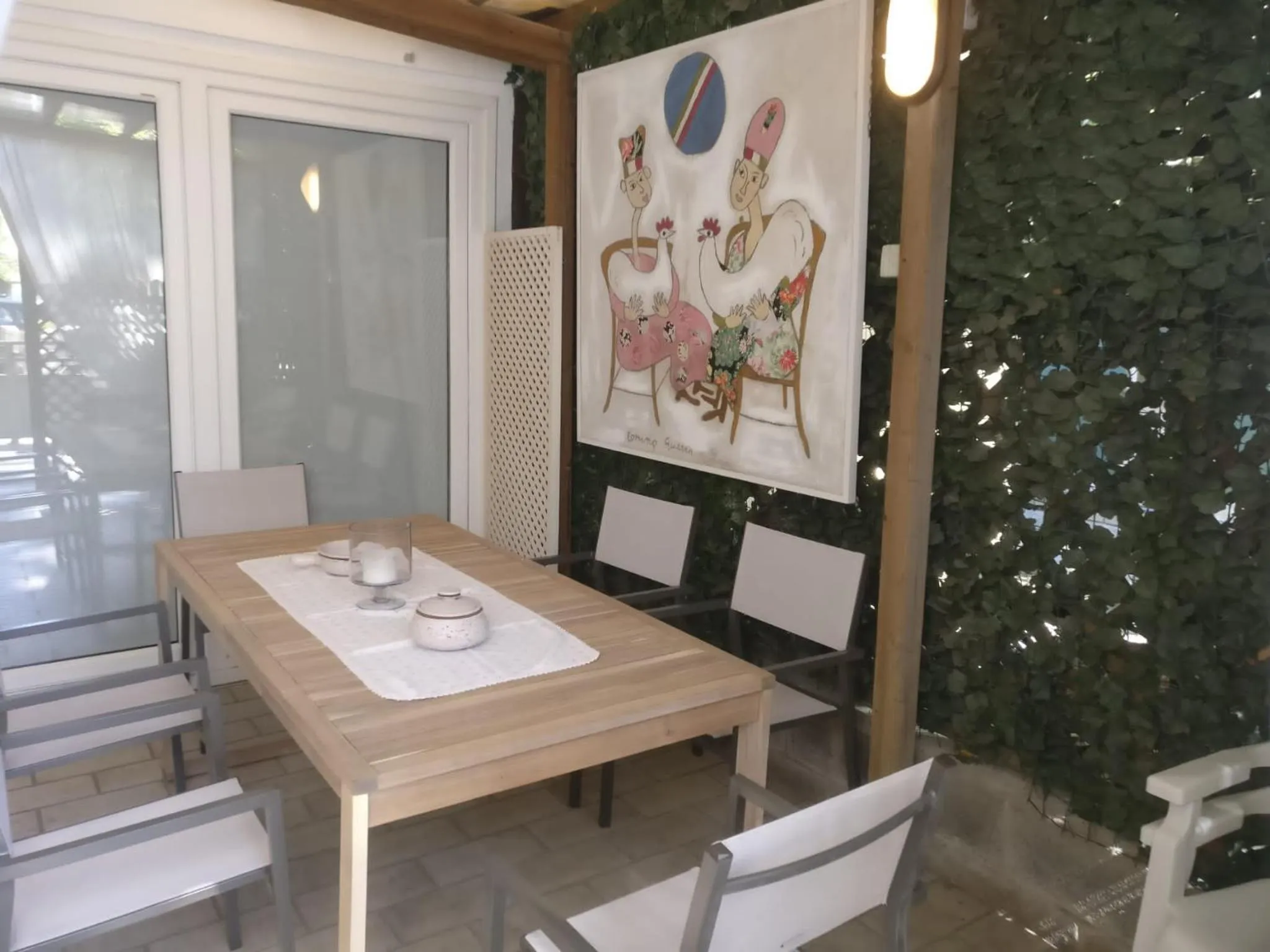 Patio in Hotel Eros Residence