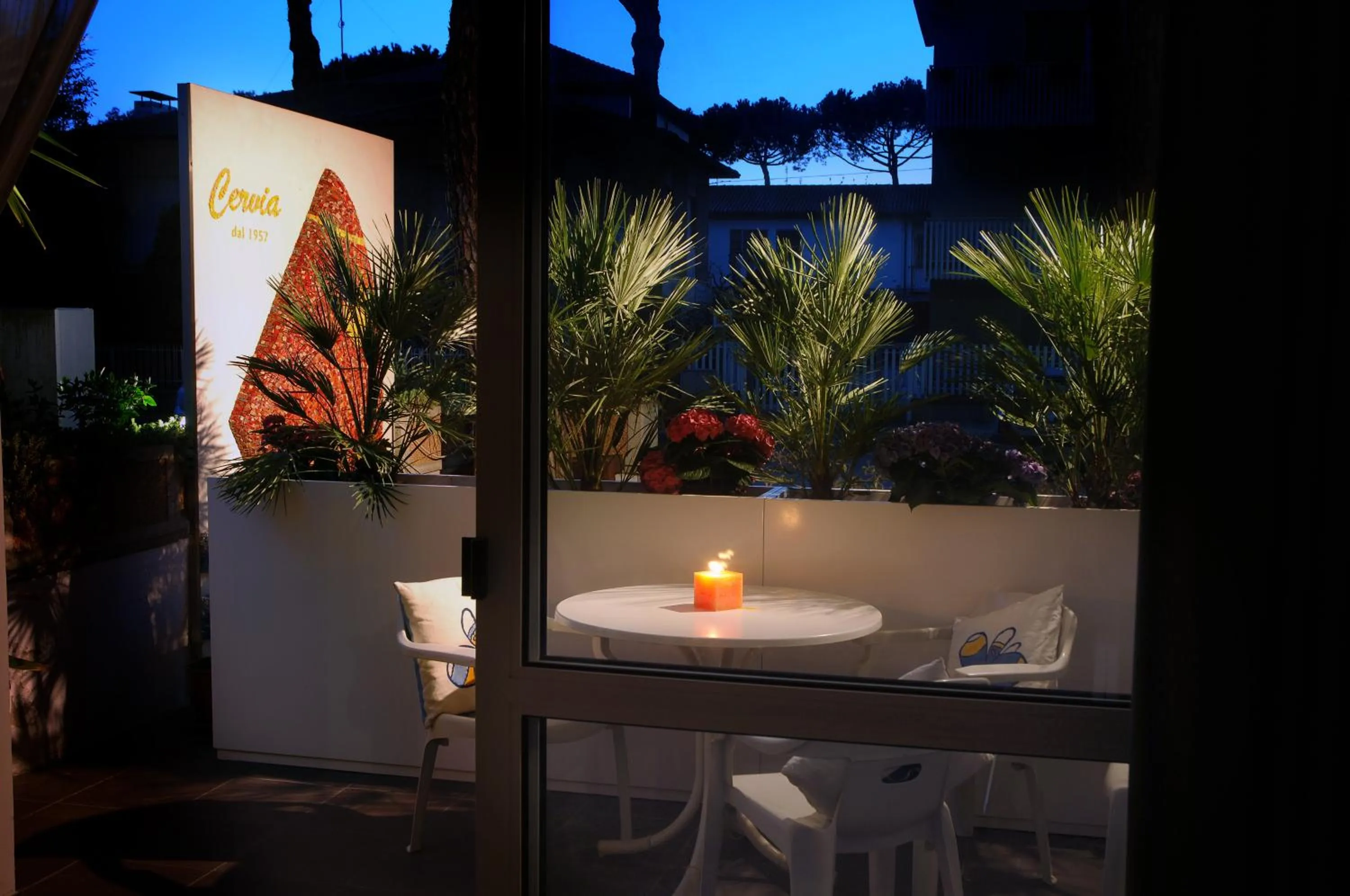 Patio in Hotel Eros Residence