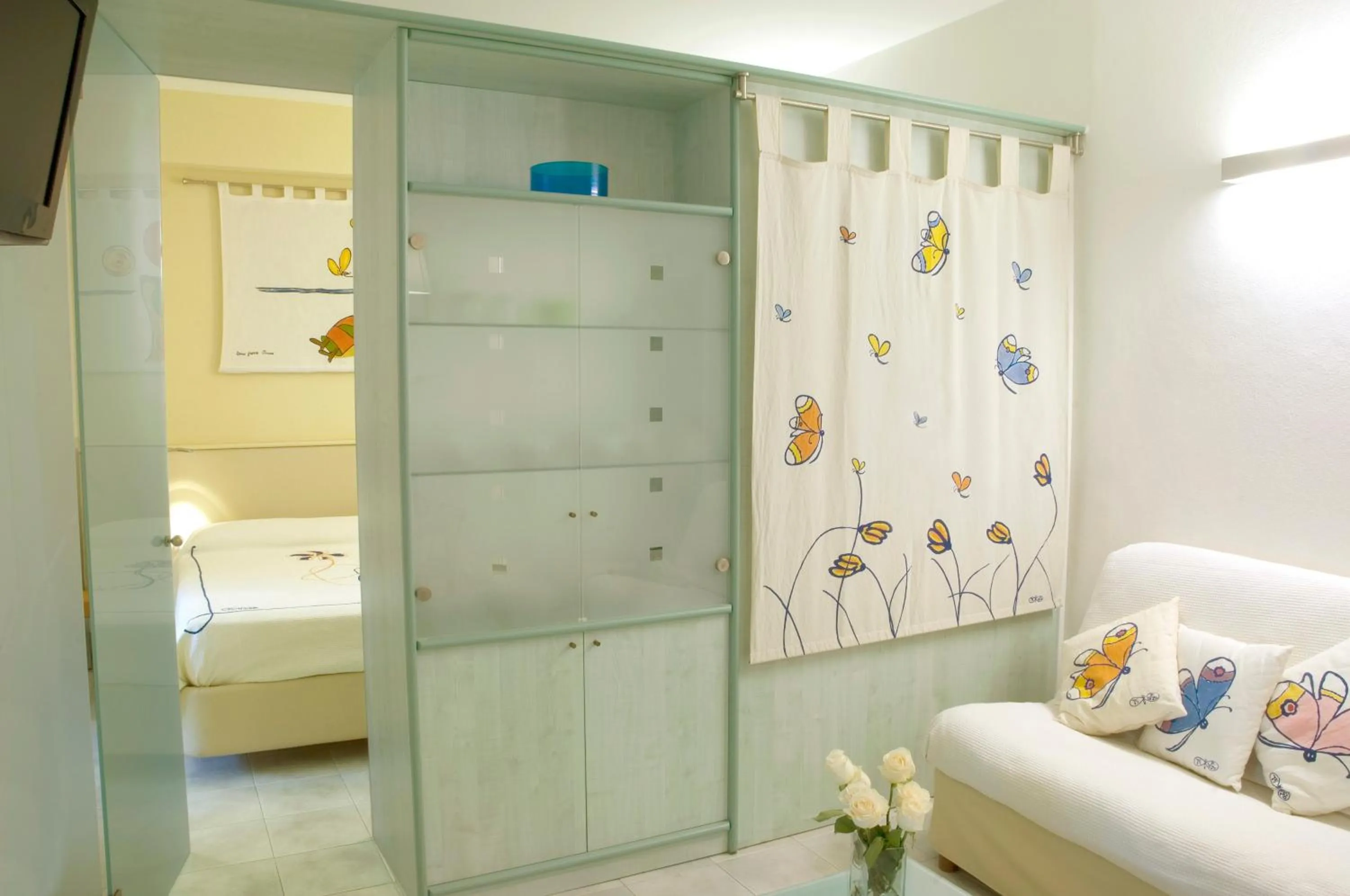 Living room in Hotel Eros Residence