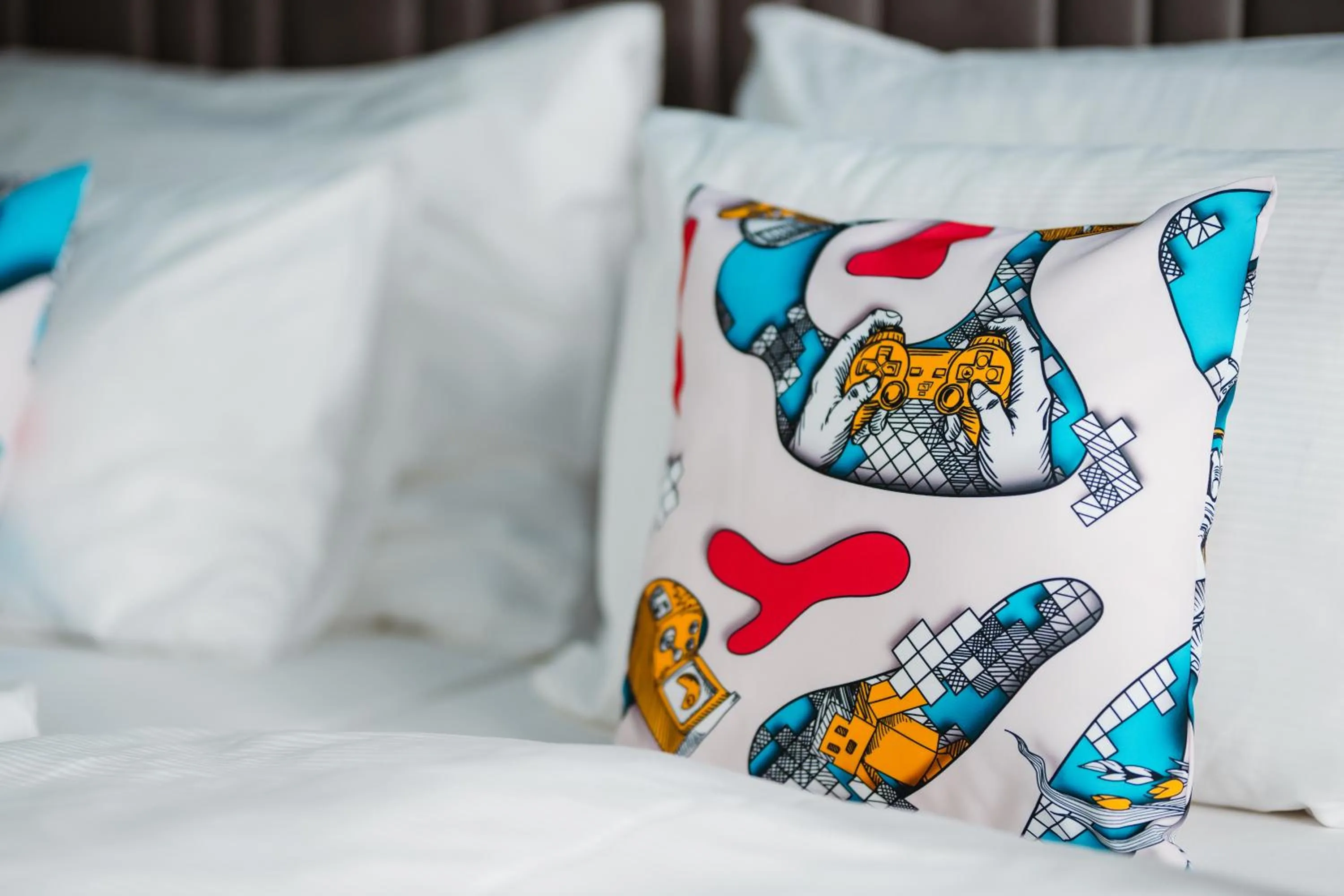 Decorative detail, Bed in Family Apartments by ASTORIA Hotel & Medical Spa