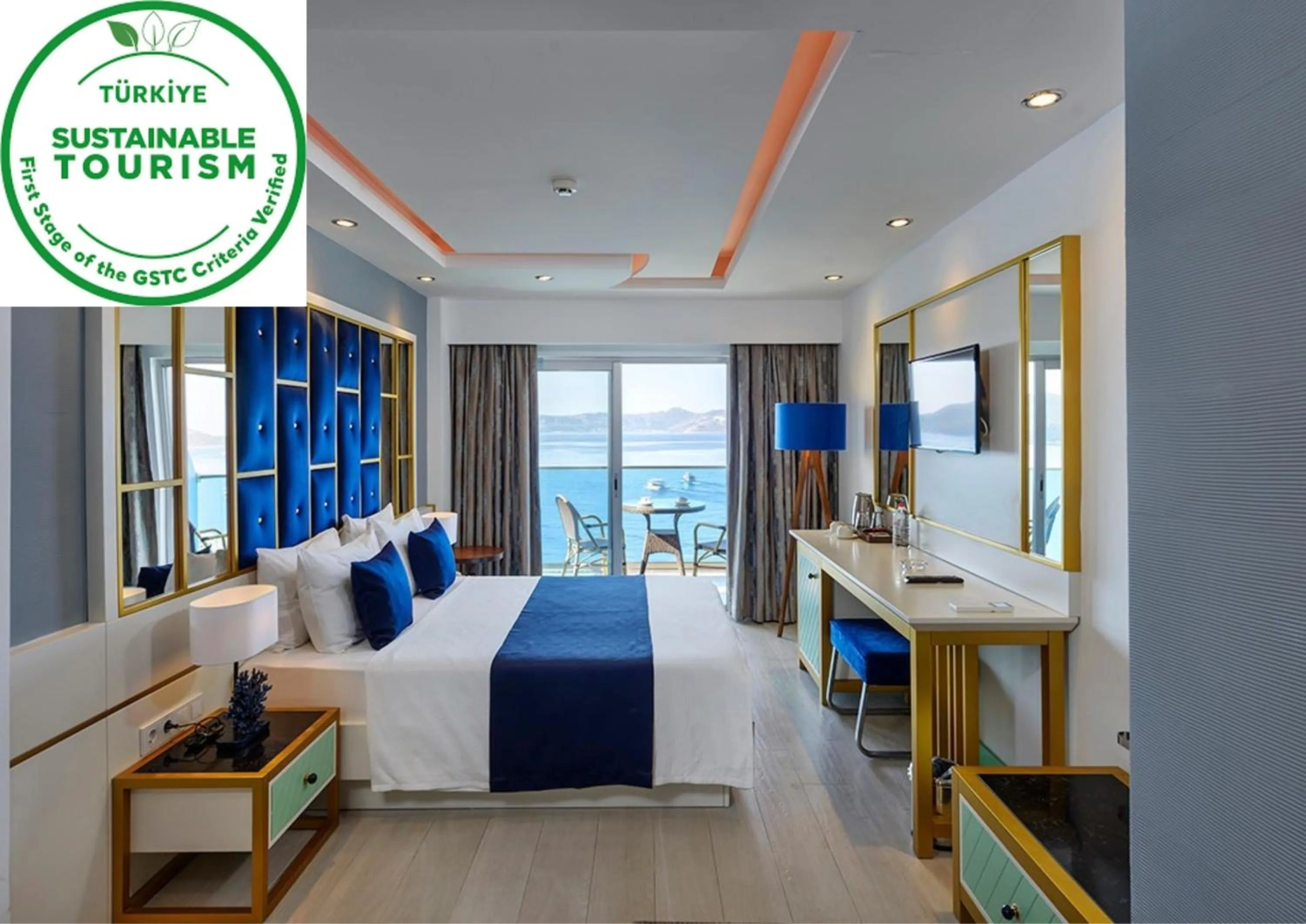 Bed in Sea View Hotel