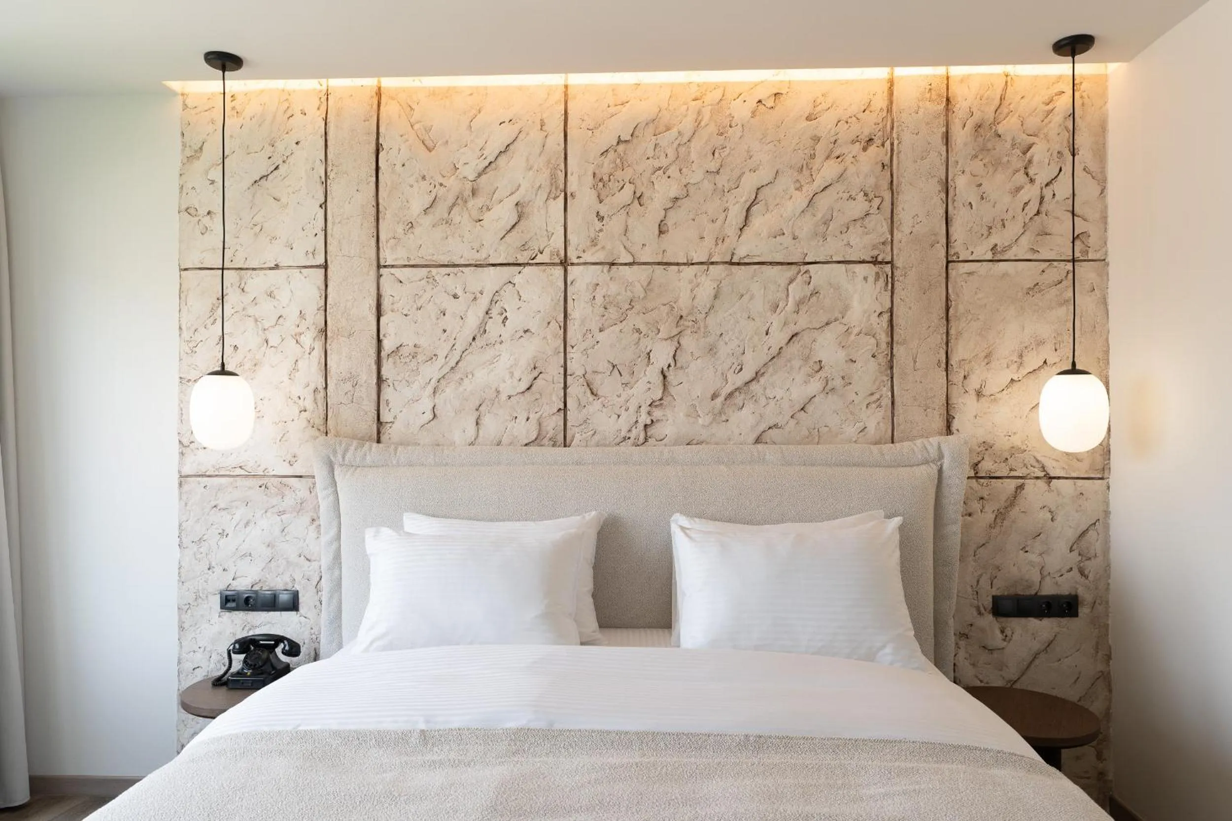 Bed in Athens Design Suites