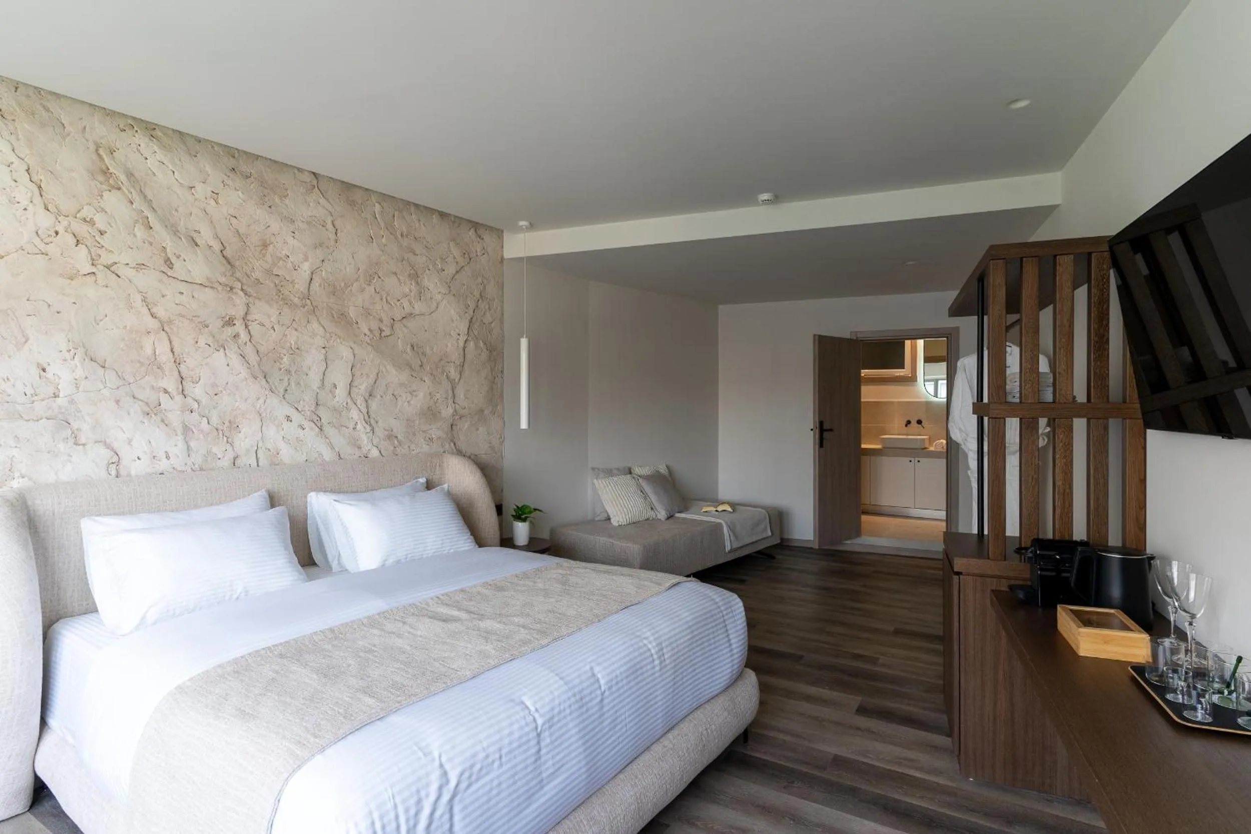 Photo of the whole room, Bed in Athens Design Suites