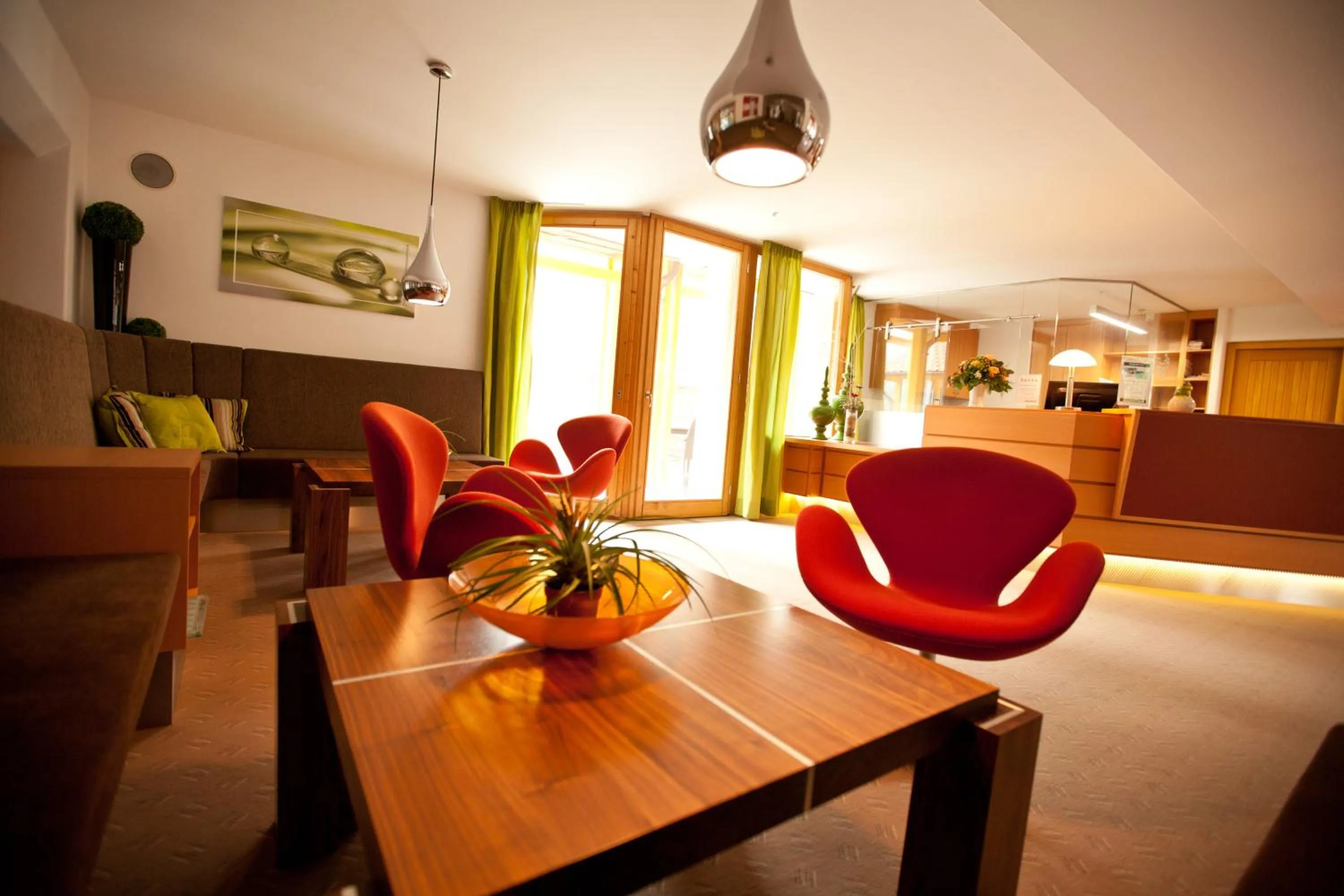 Lobby or reception in Hotel und Appartementhof Waldeck