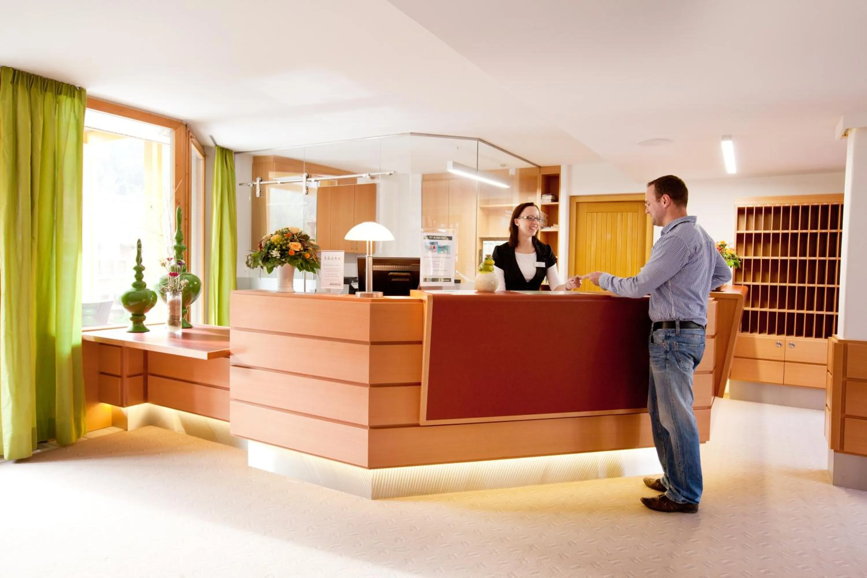 Lobby or reception in Hotel und Appartementhof Waldeck