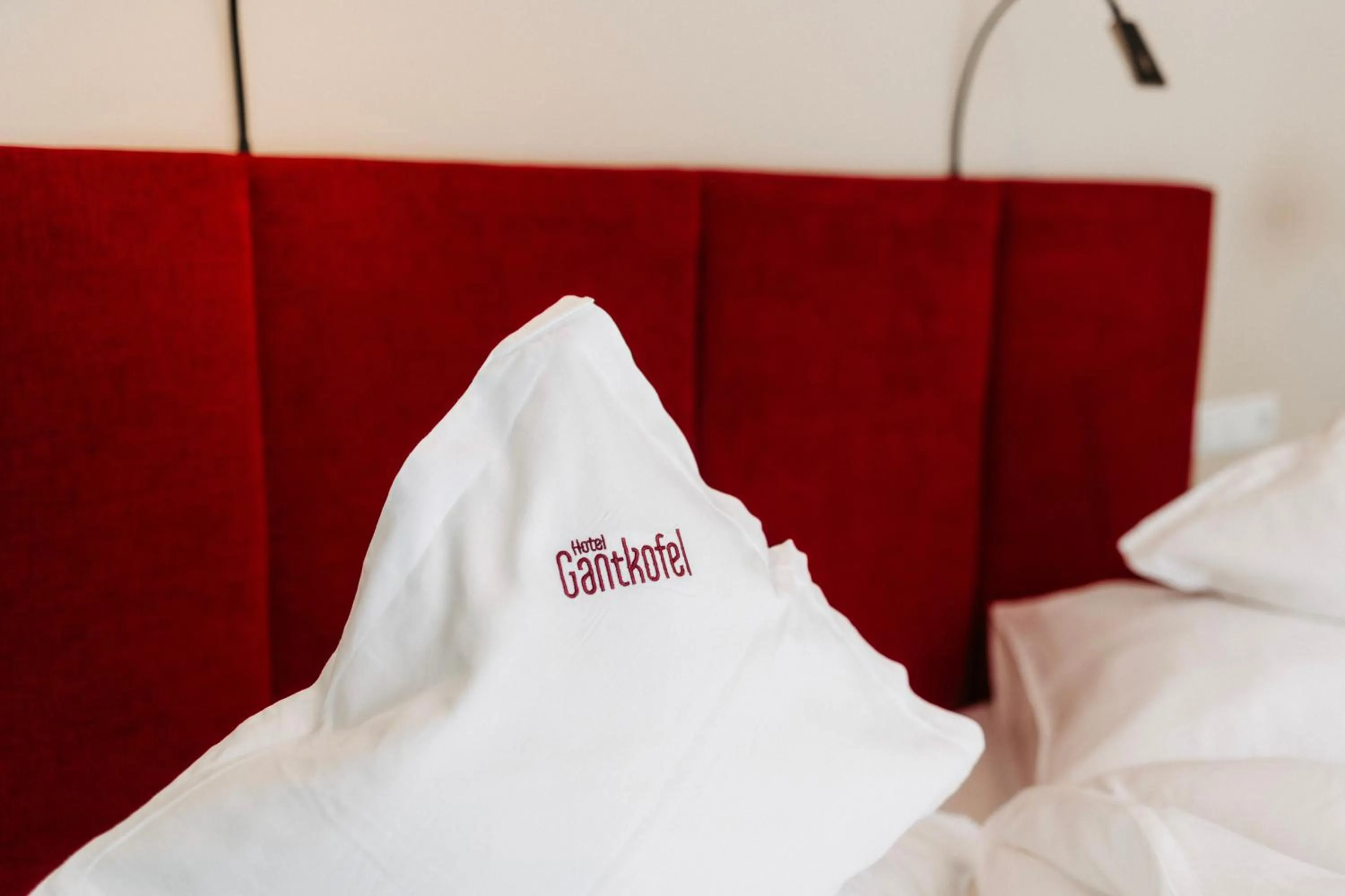 Bed in Hotel Gantkofel