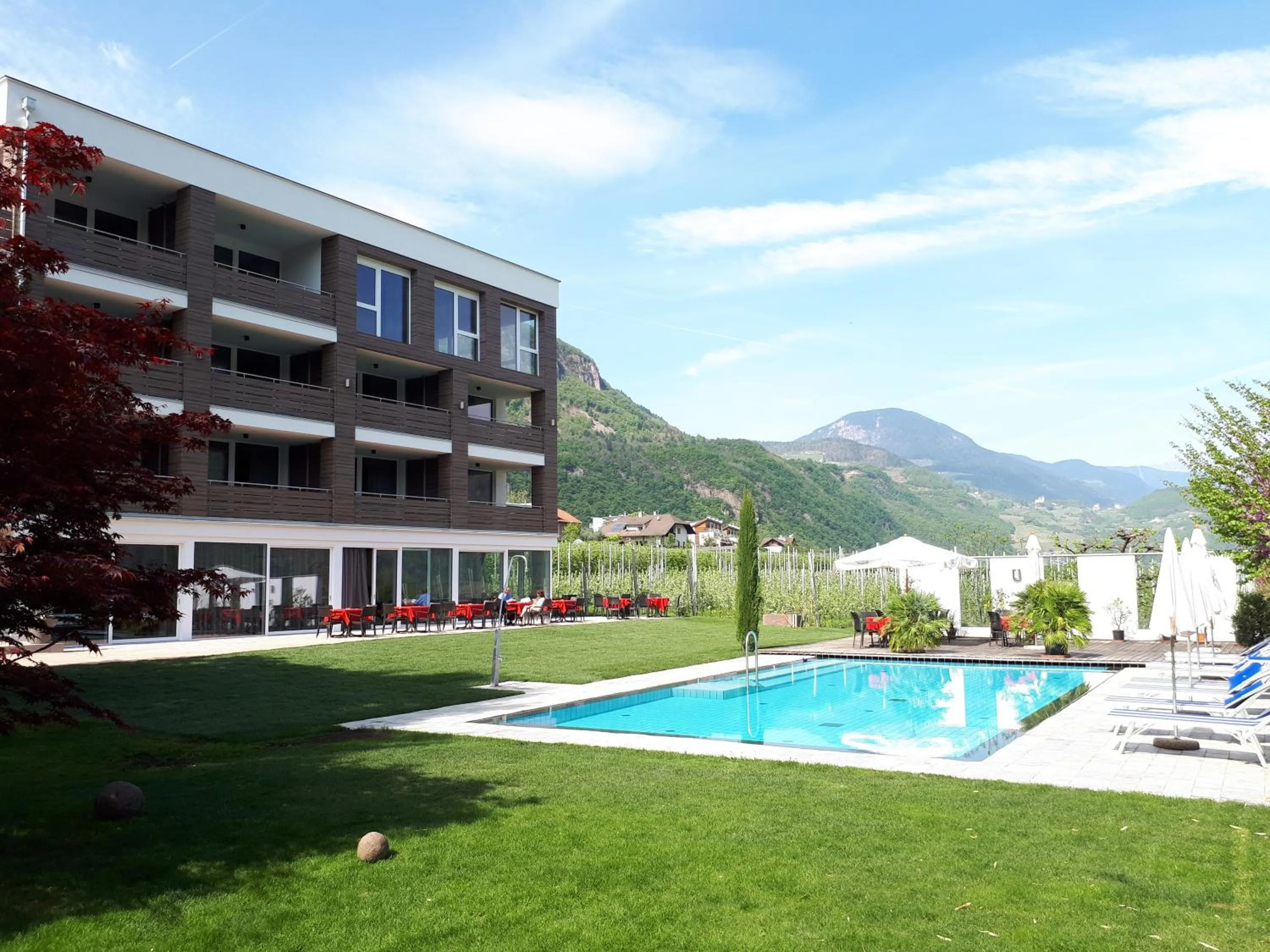 Garden view in Hotel Gantkofel