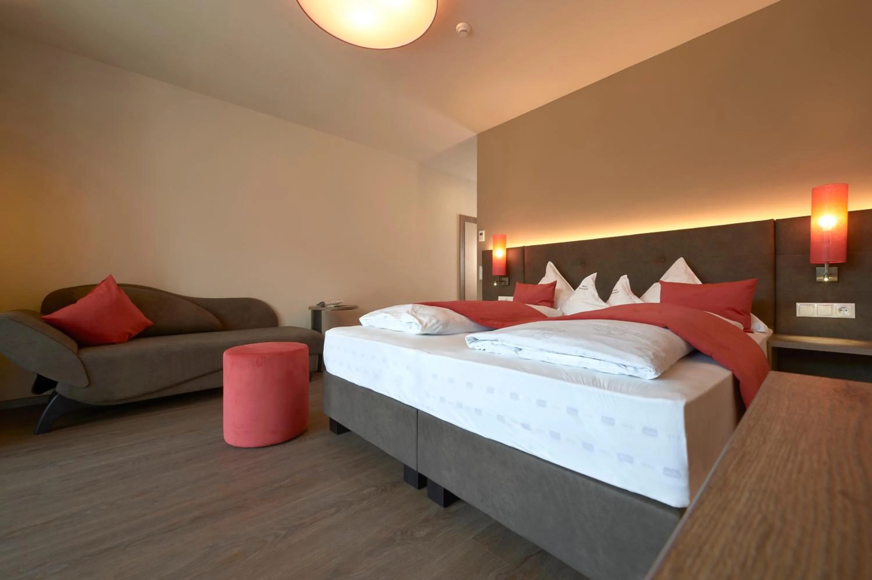 Bed in Hotel Gantkofel