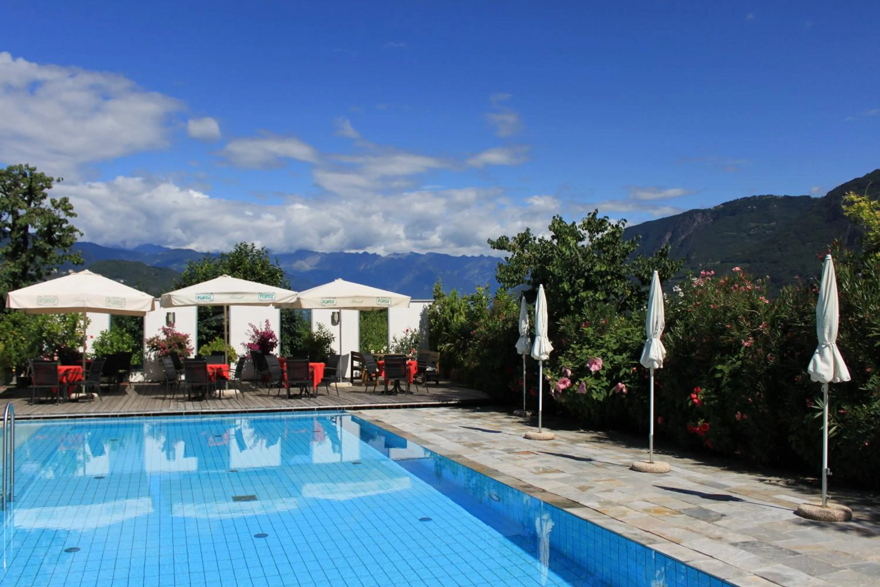 Swimming pool in Hotel Gantkofel