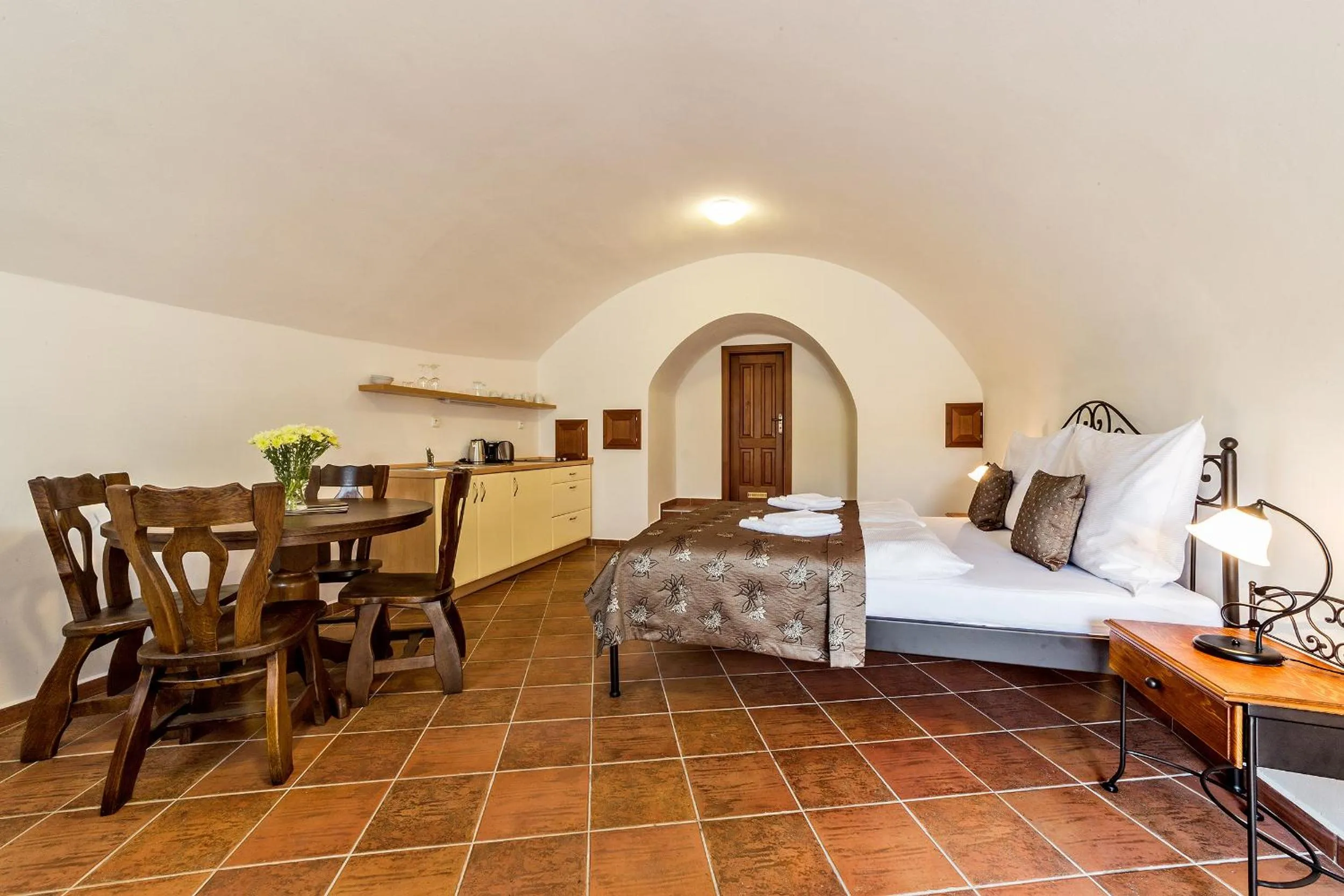 Bedroom, Bed in Vila Krumlov