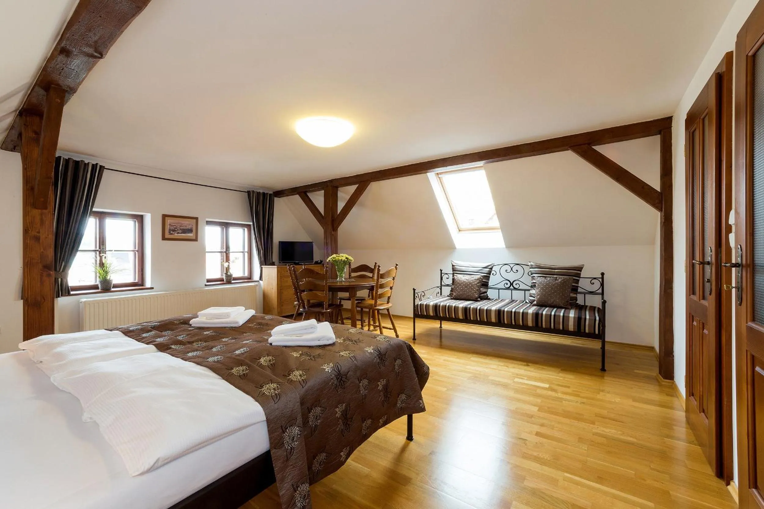 Living room, Bed in Vila Krumlov