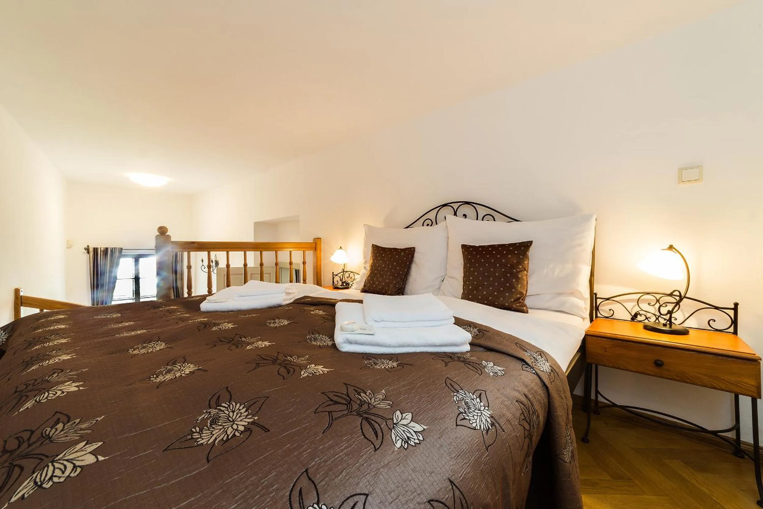 Bedroom, Bed in Vila Krumlov