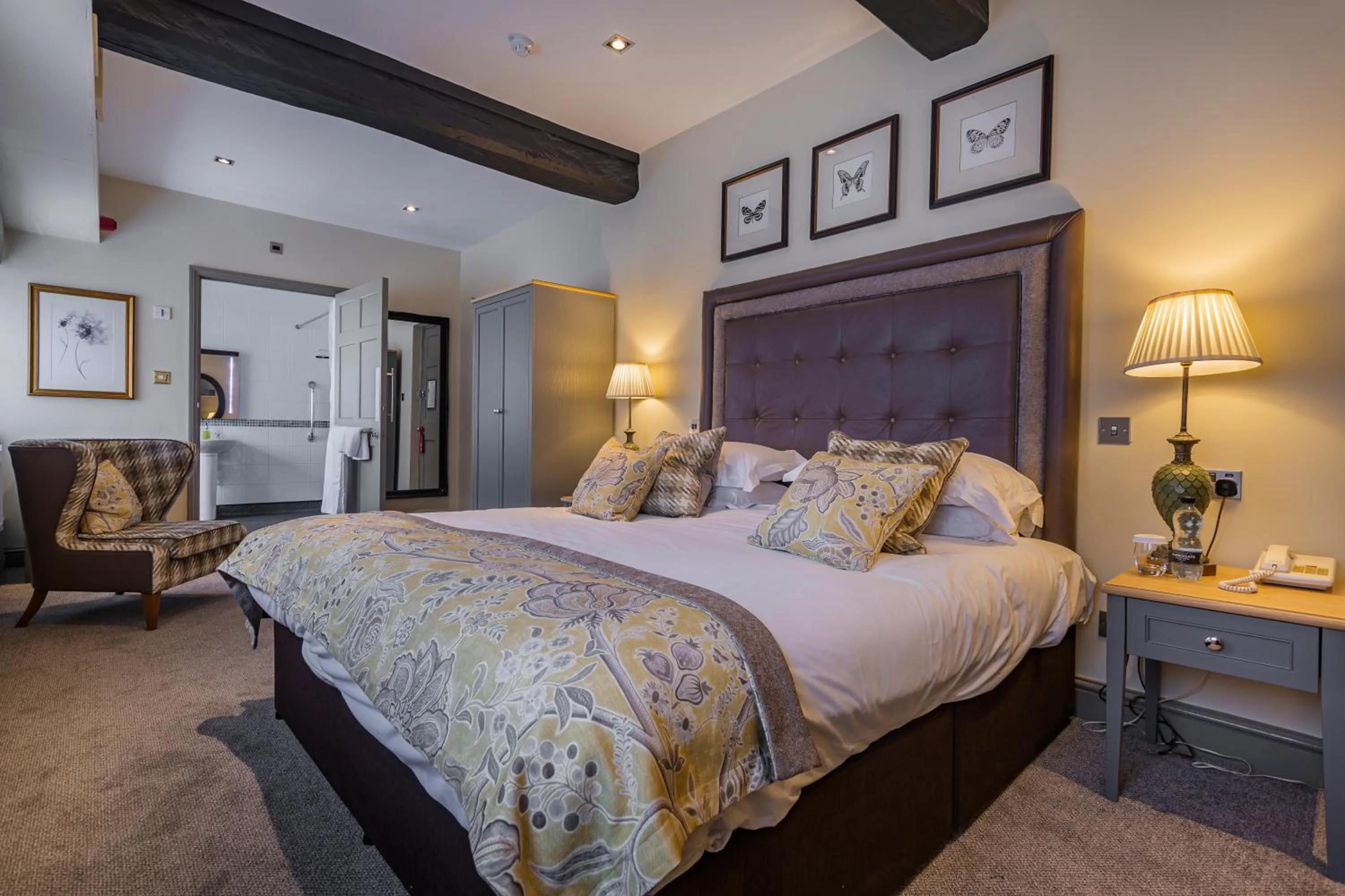 Bedroom, Bed in The Talbot Hotel, Oundle , Near Peterborough - The Coaching Inn Group