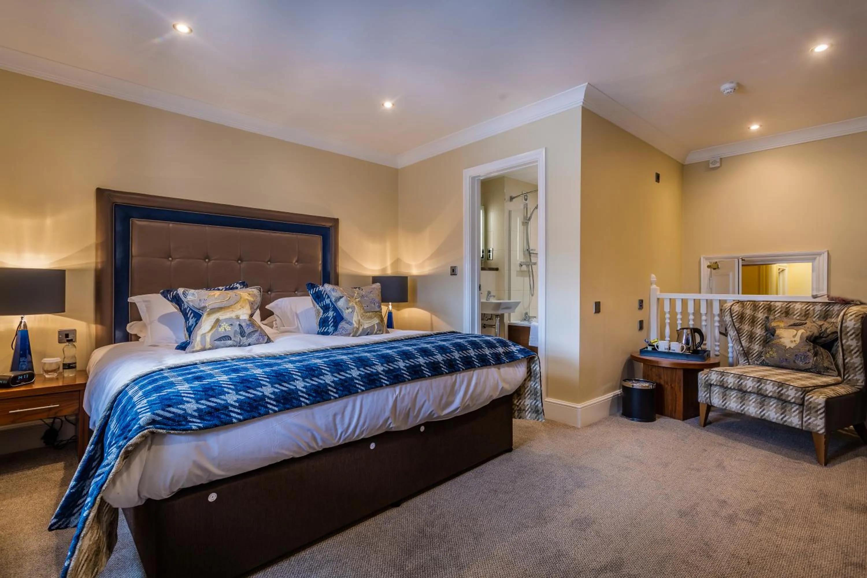 Bedroom, Bed in The Talbot Hotel, Oundle , Near Peterborough - The Coaching Inn Group