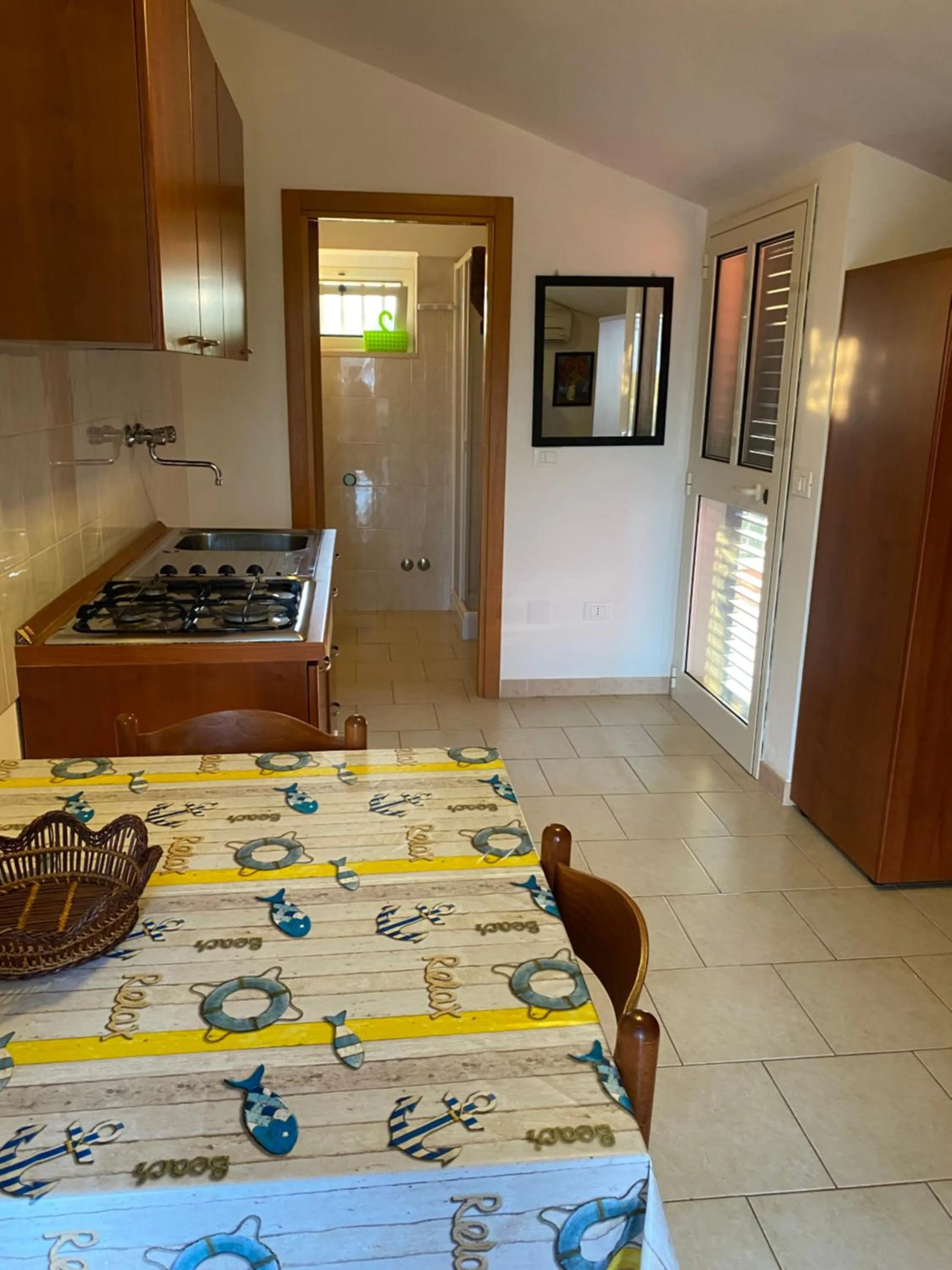 Kitchen or kitchenette in Appartamenti Vacanze Minervino