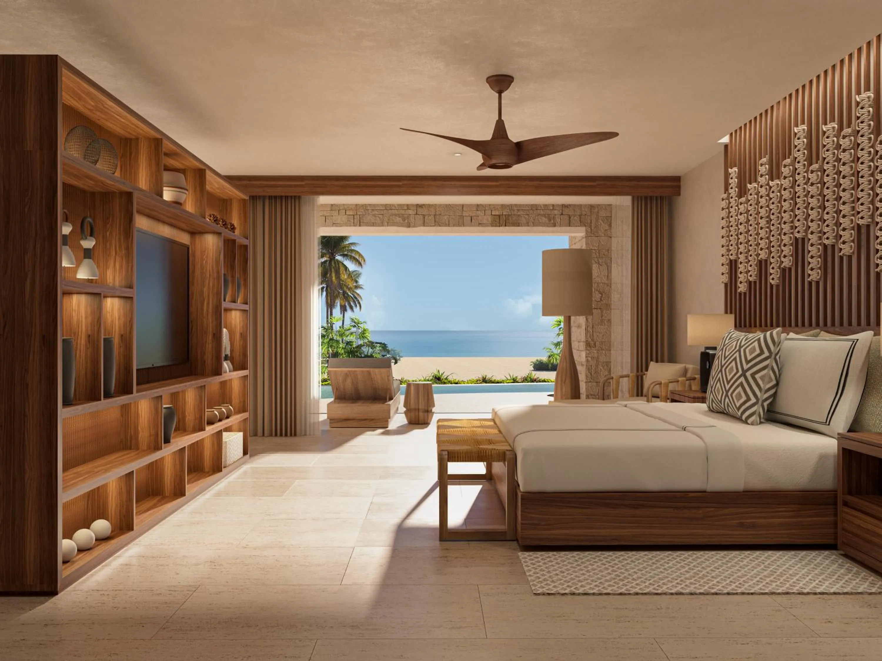 Living room, Bed in Secrets Playa Blanca Costa Mujeres - All Inclusive Adults Only