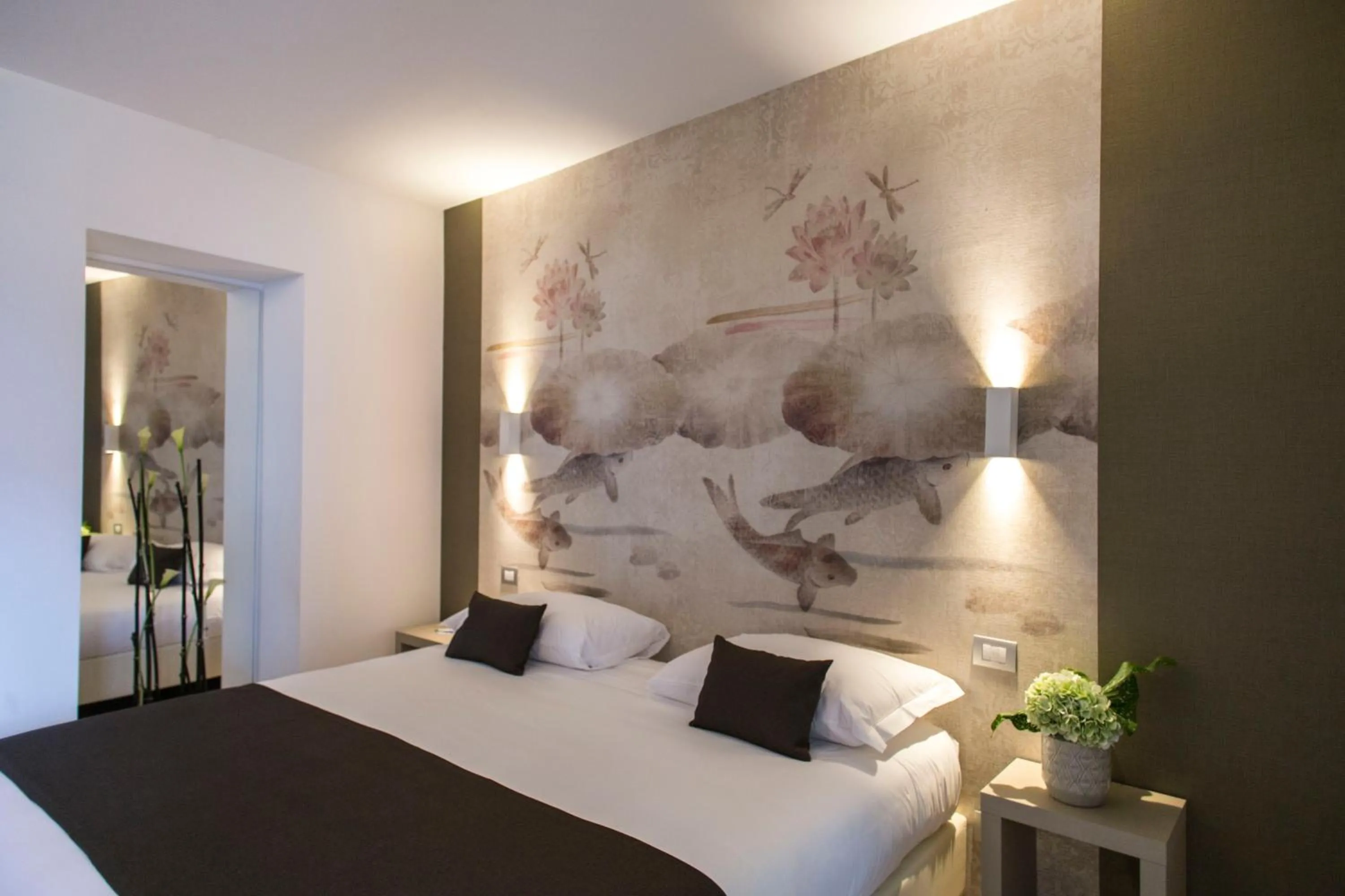 Bedroom, Bed in Hotel Ponti