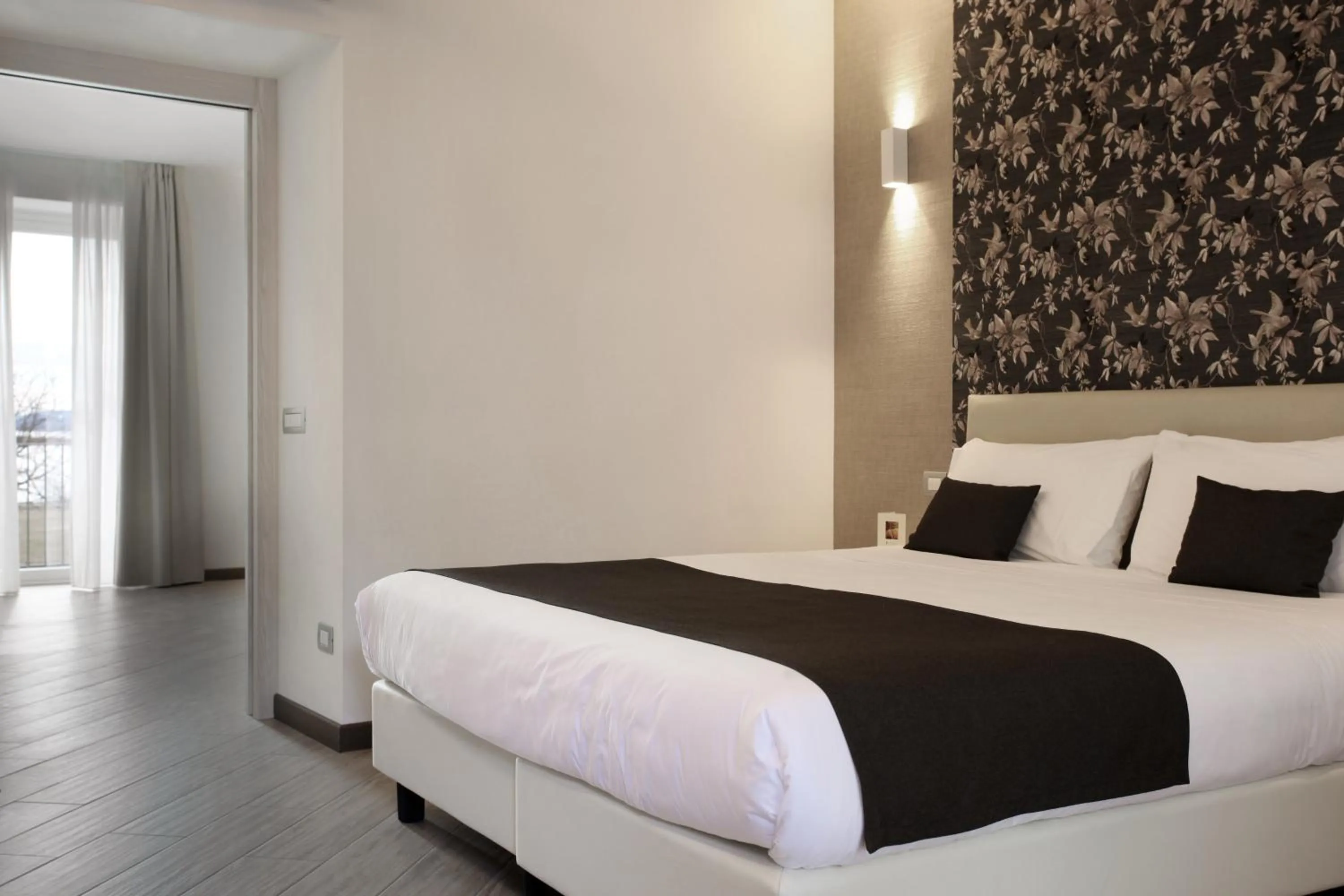 Bedroom, Bed in Hotel Ponti