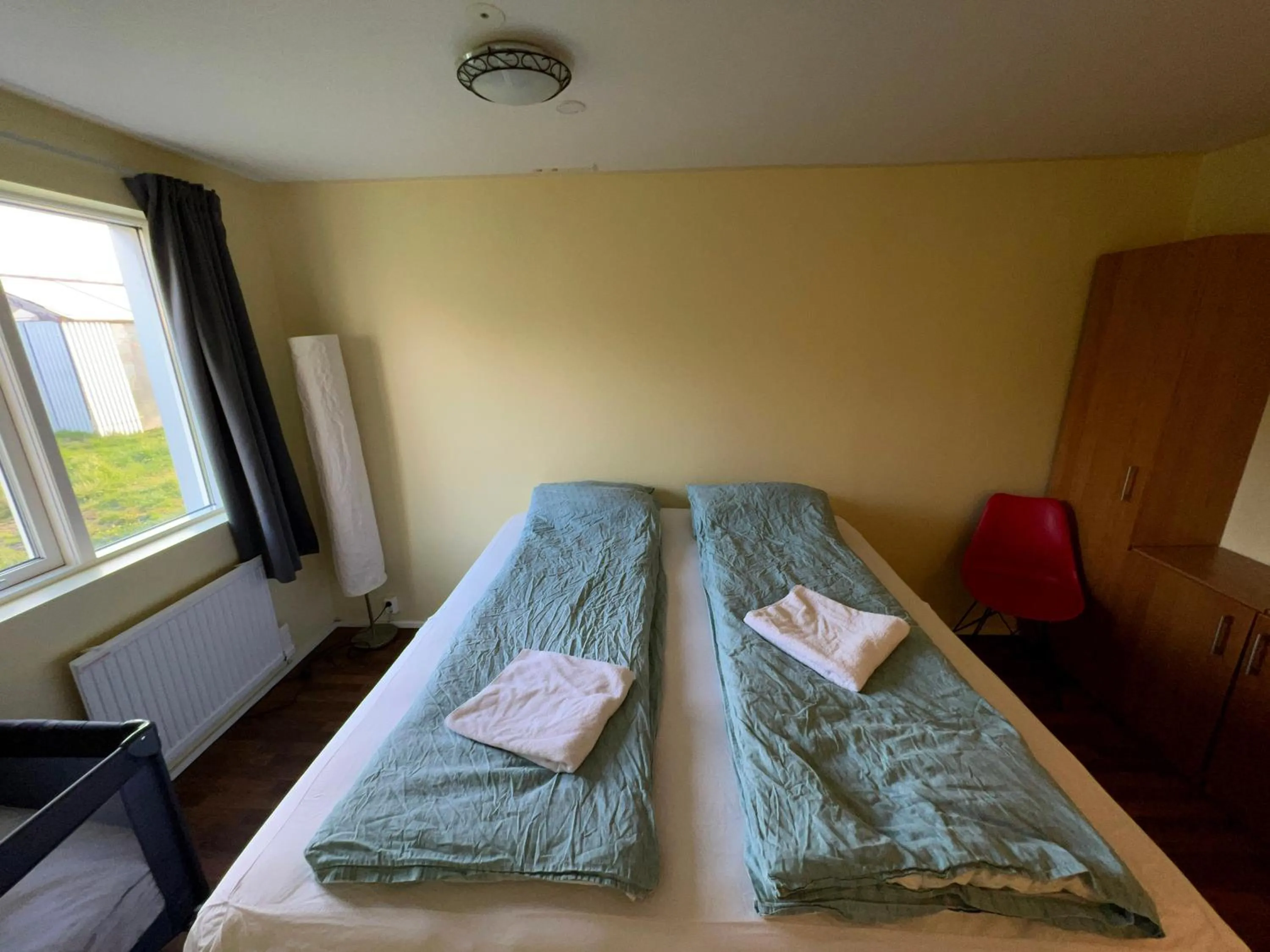 Bedroom, Bed in Bakland ad Lágafelli Apartment