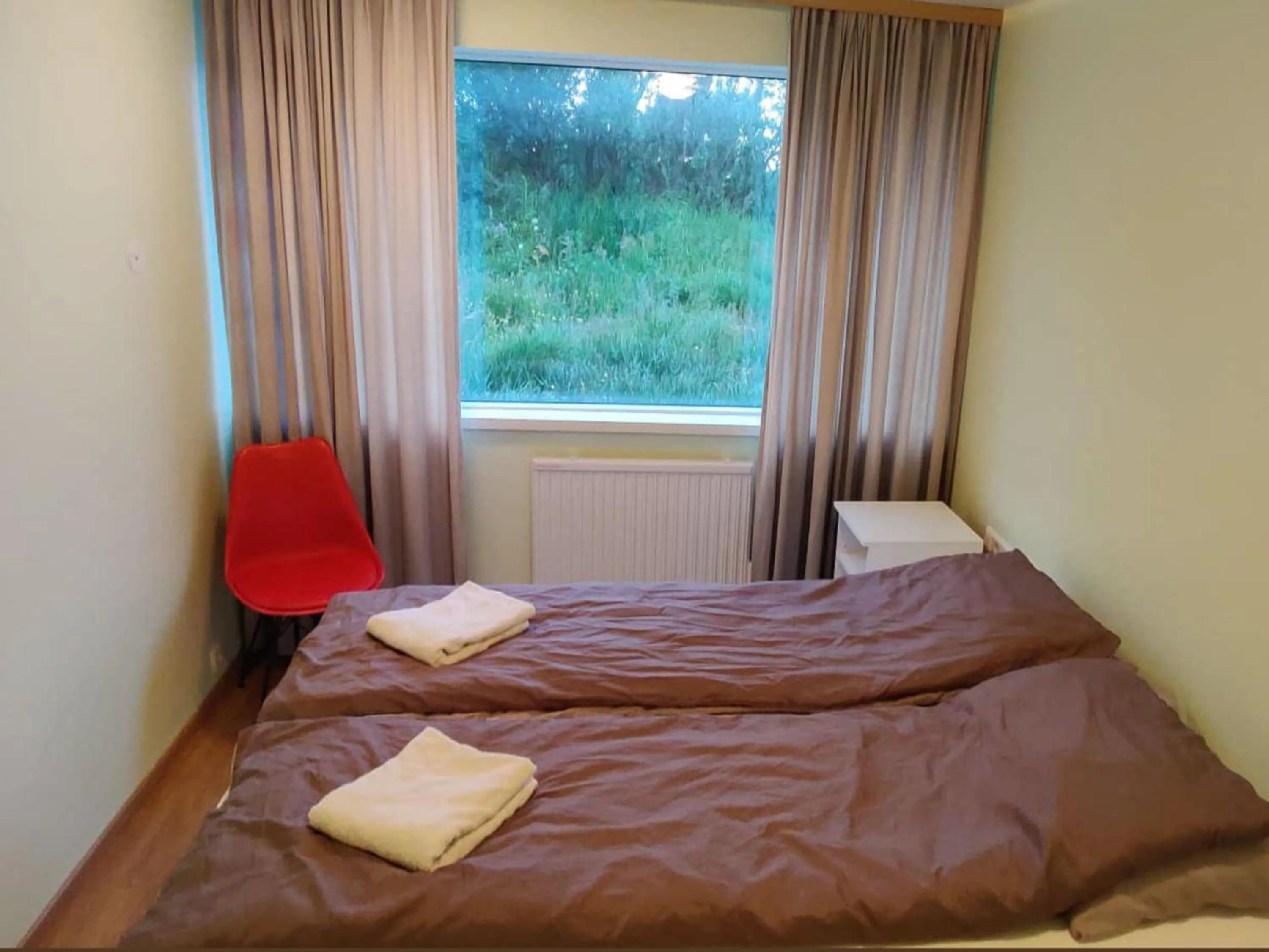 Bedroom, Bed in Bakland ad Lágafelli Apartment