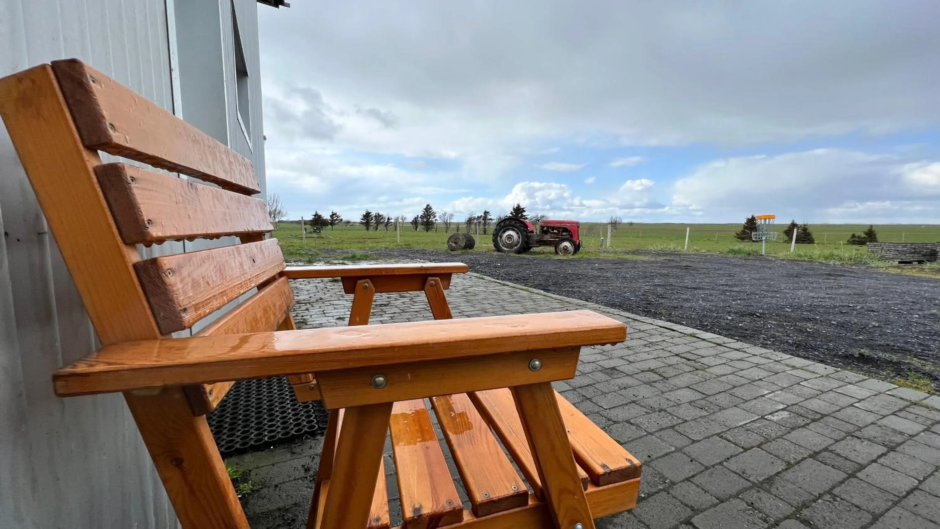Patio in Bakland ad Lágafelli Apartment