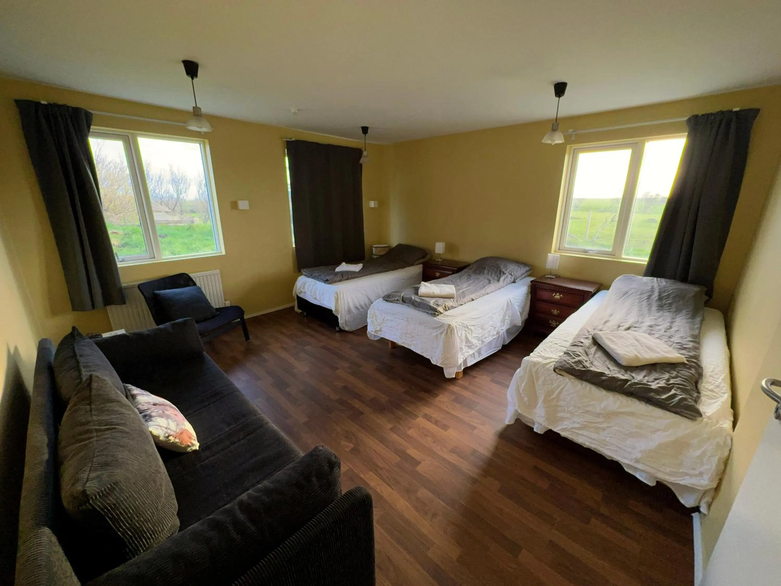 Bedroom, Bed in Bakland ad Lágafelli Apartment