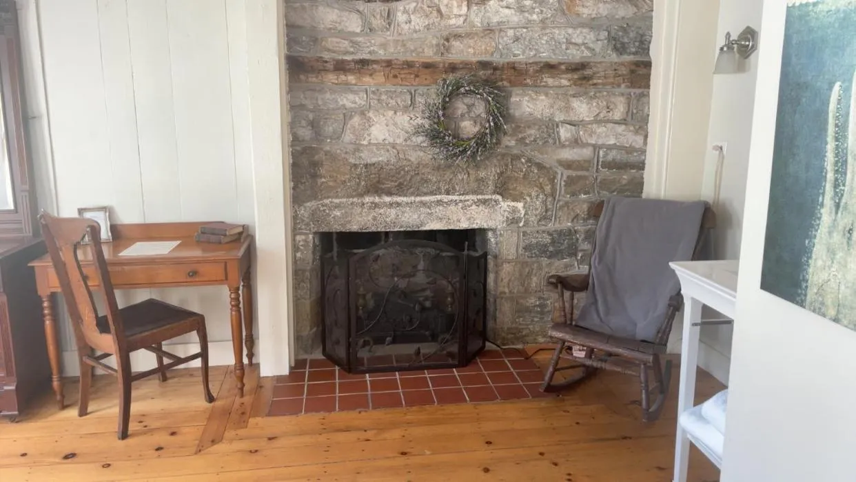 fireplace in The Historic General Stanton Inn