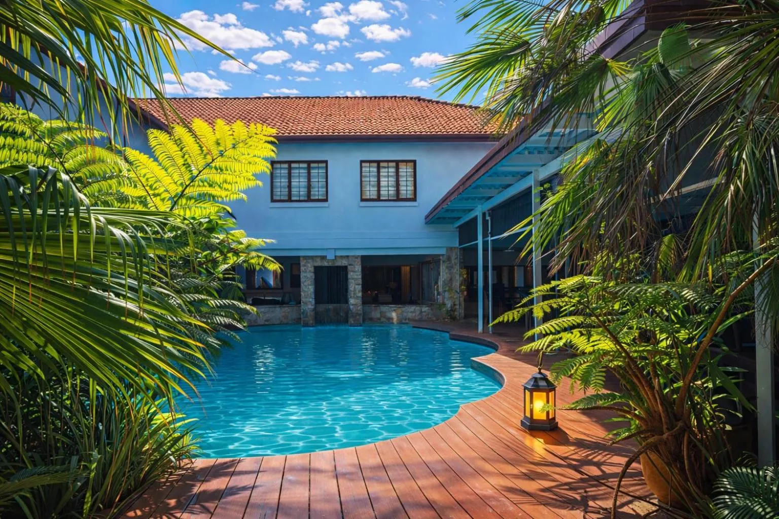 Swimming pool in Aanmani Rose Guesthouse