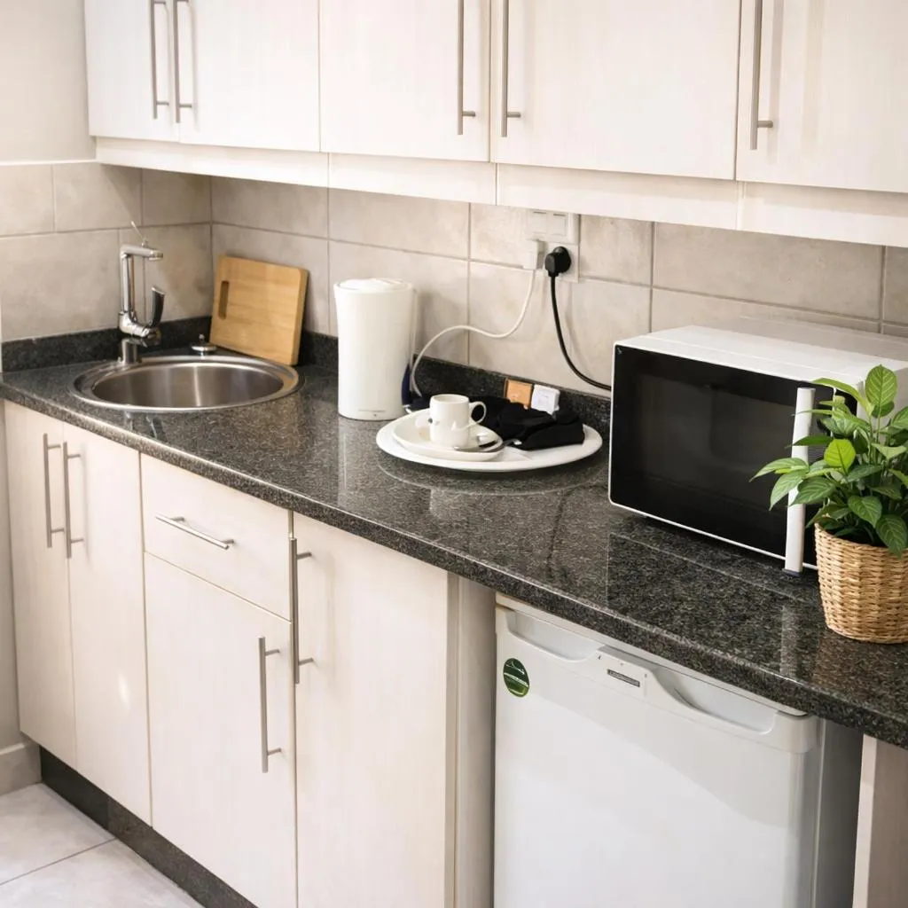 Kitchen or kitchenette in Aanmani Rose Guesthouse