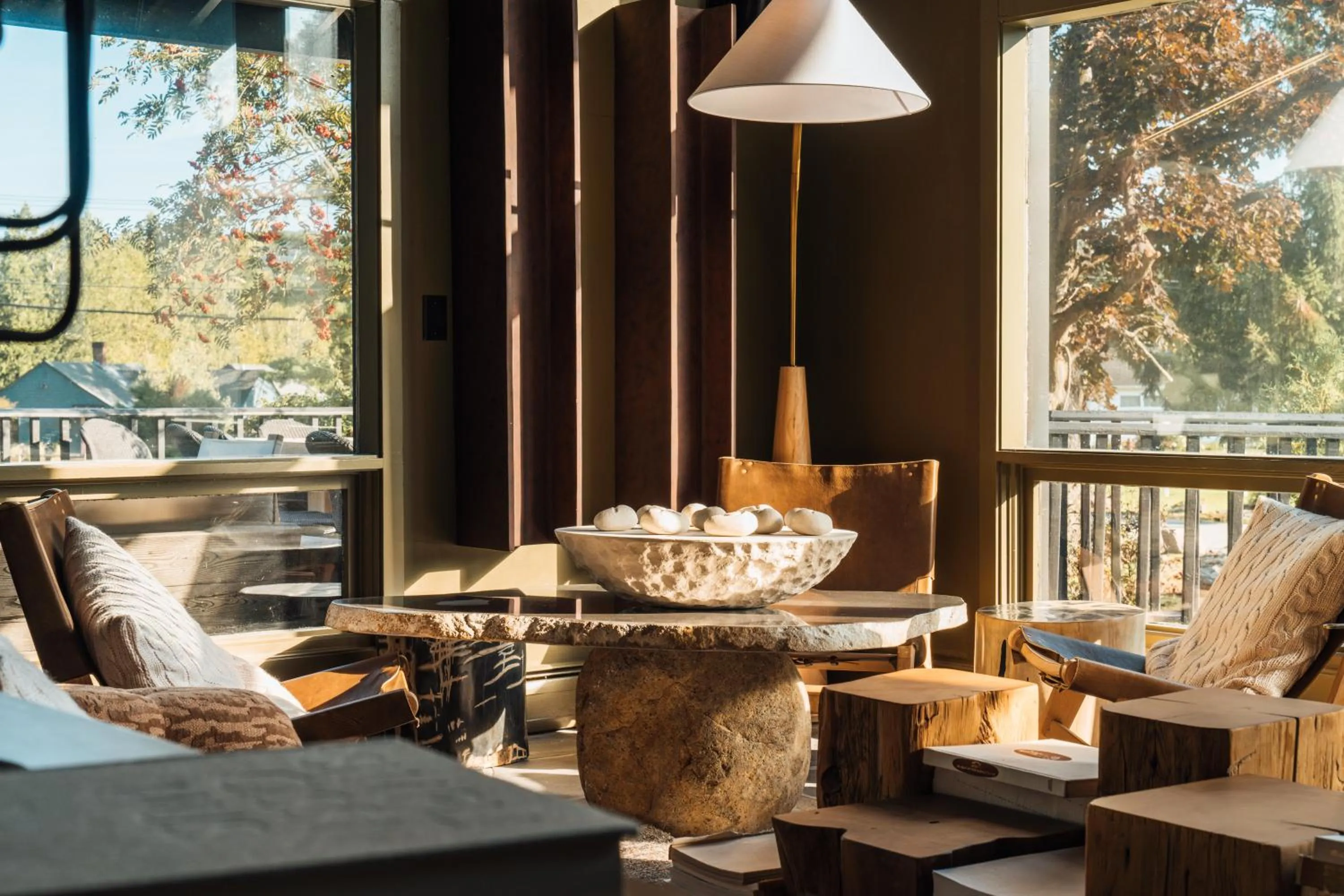 Seating area in AWOL Stowe