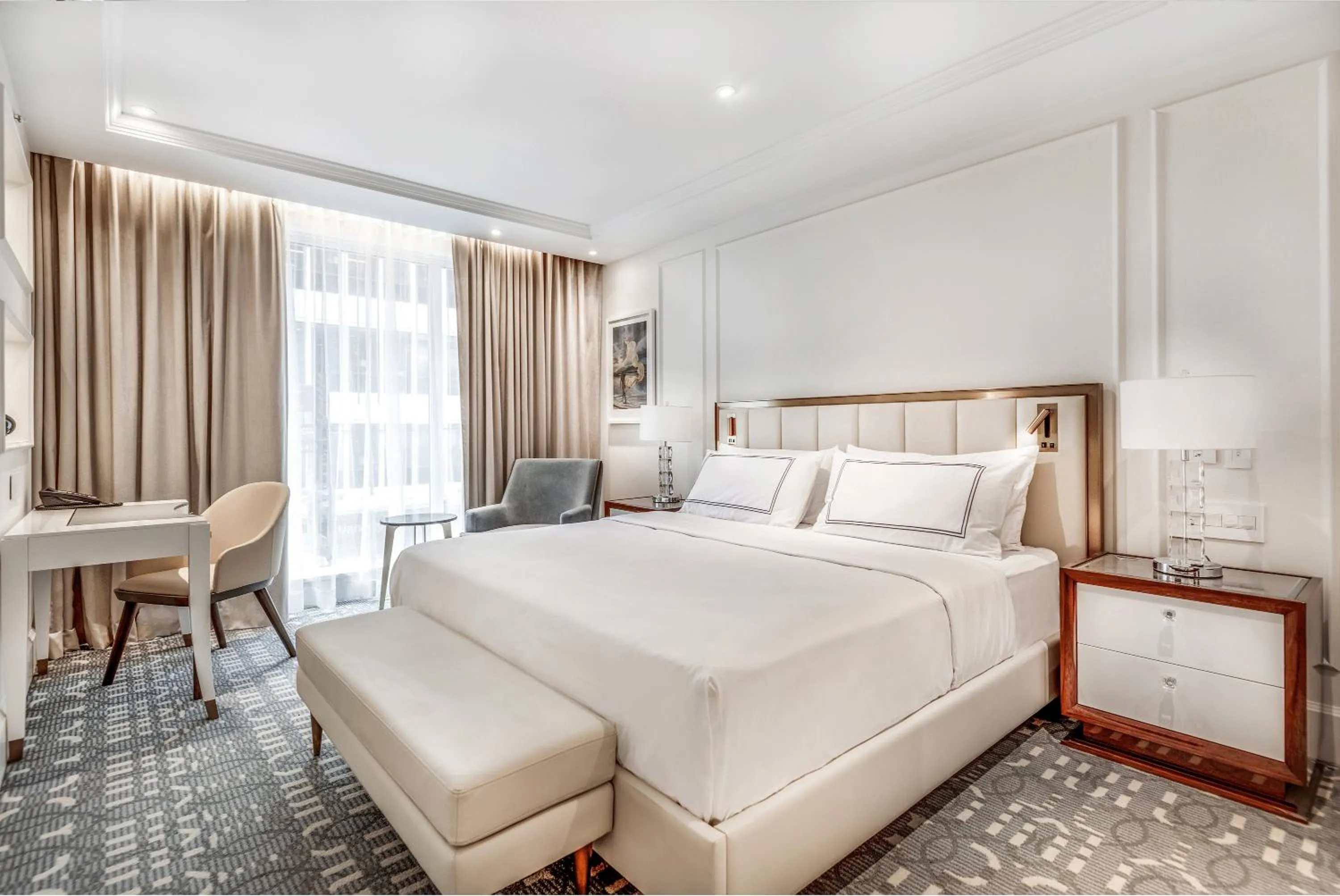 Bed in AZUR Legacy Collection Hotel