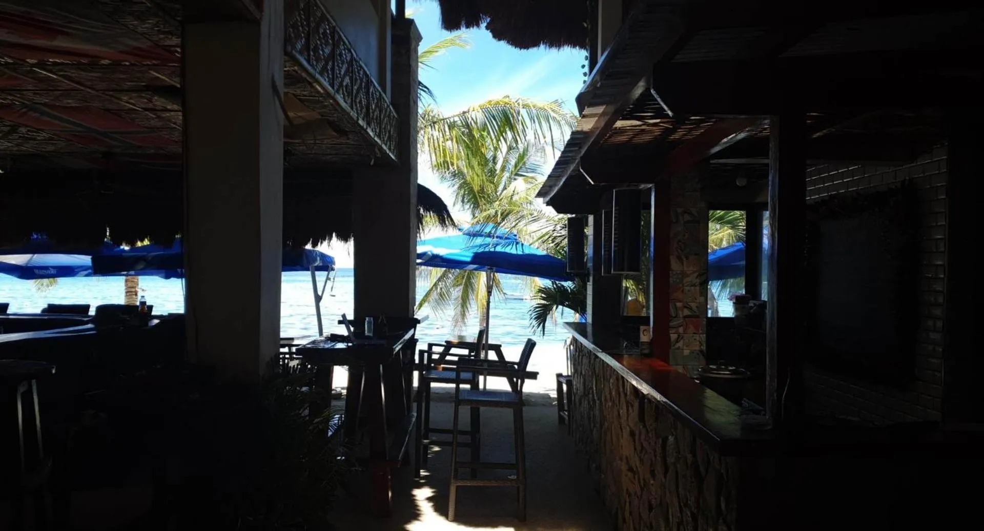 Restaurant/places to eat in birdwatchers beachfront hotel panglao