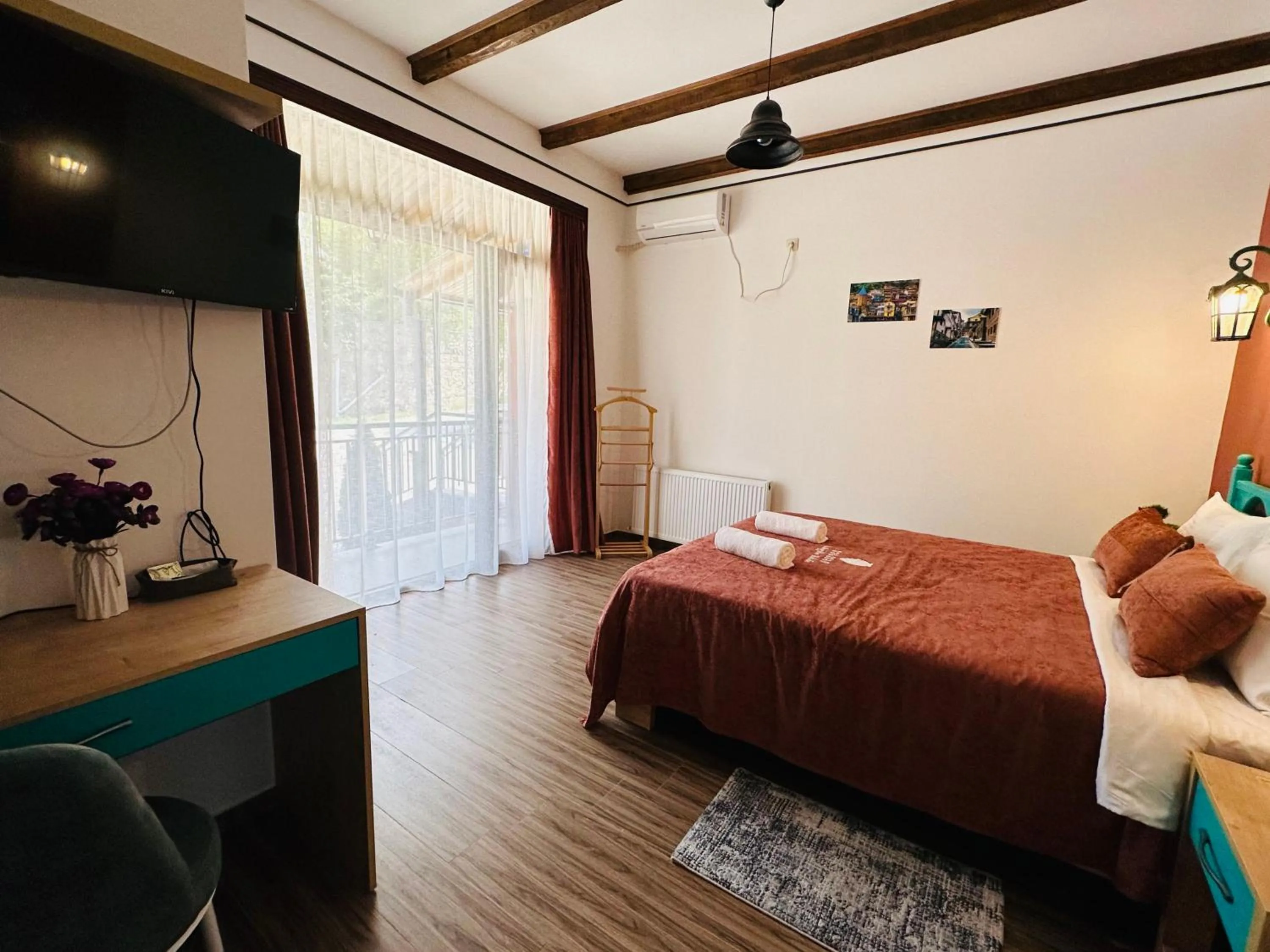 Bedroom, Bed in Pesvebi Design Hotel and Cellar