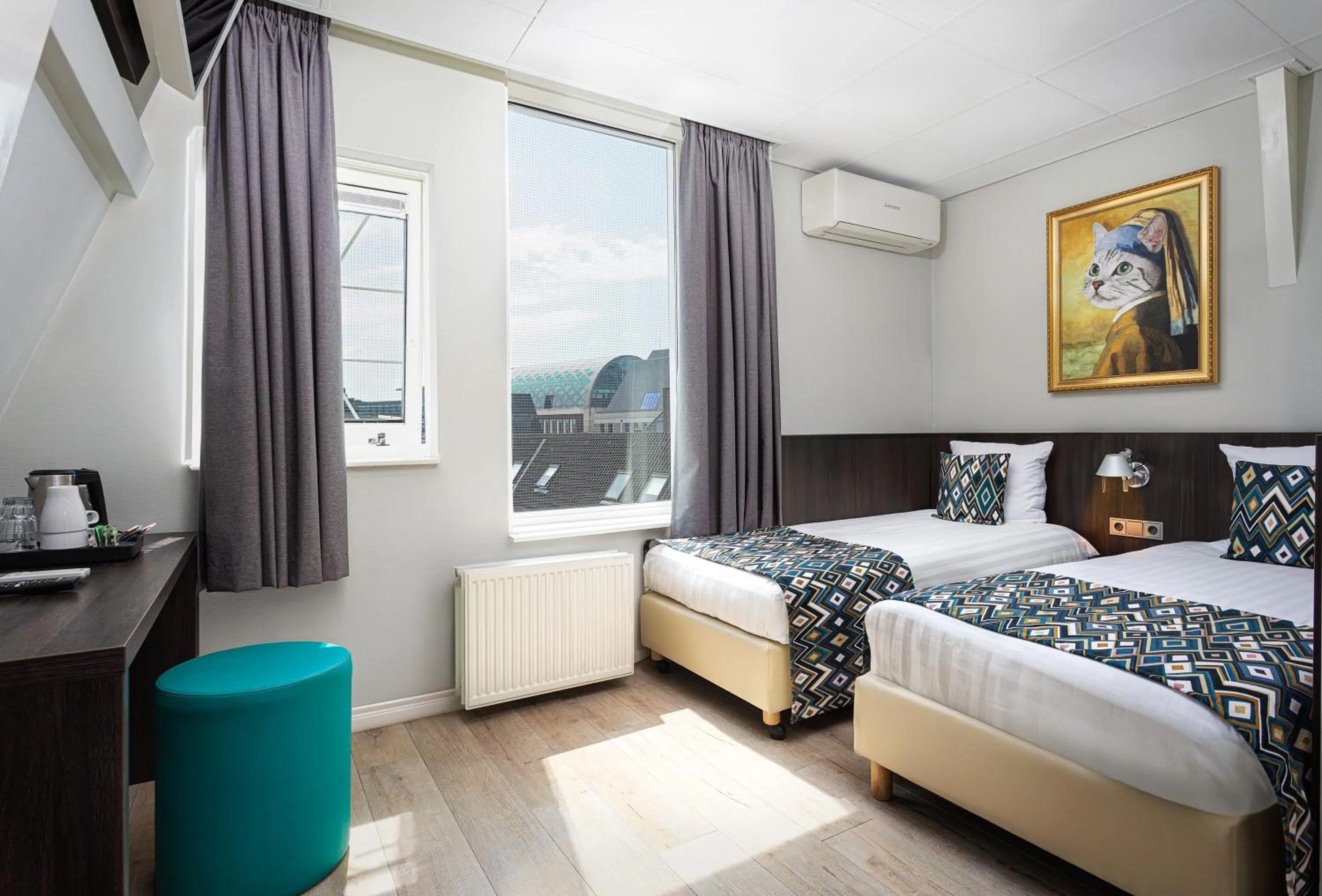 Bed in Hotel Damsquare